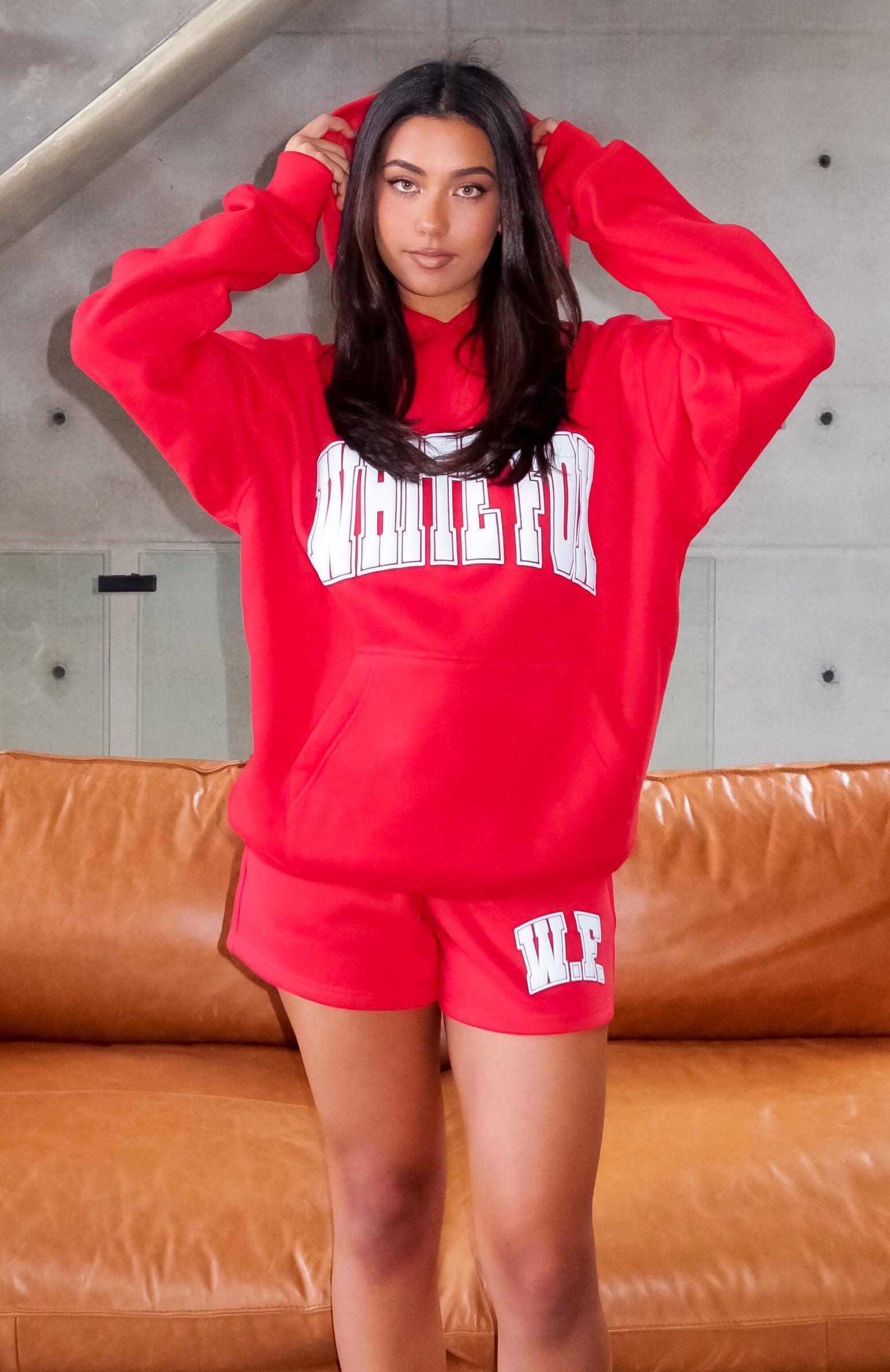 Decade Classics Varsity Lounge Shorts Red Product Image