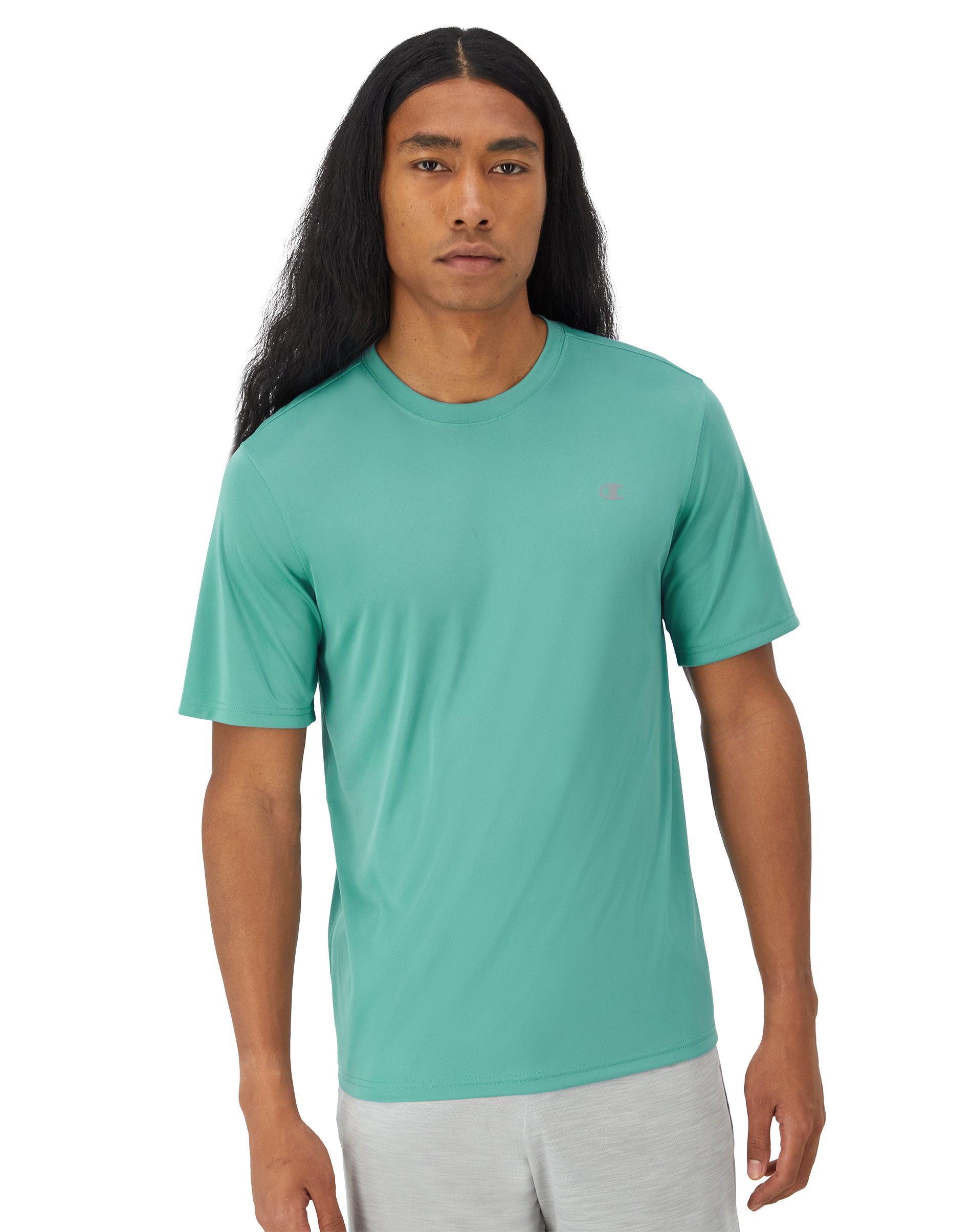 Mens Champion Double Dry Tee Team Red Scarlet L Product Image