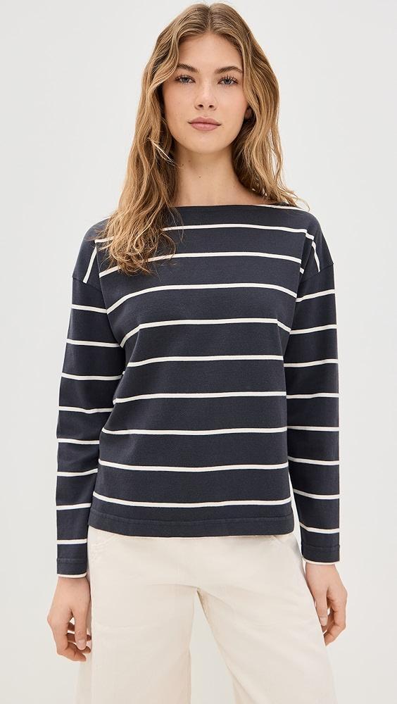 Faherty Sport Jersey Boatneck Top | Shopbop Product Image