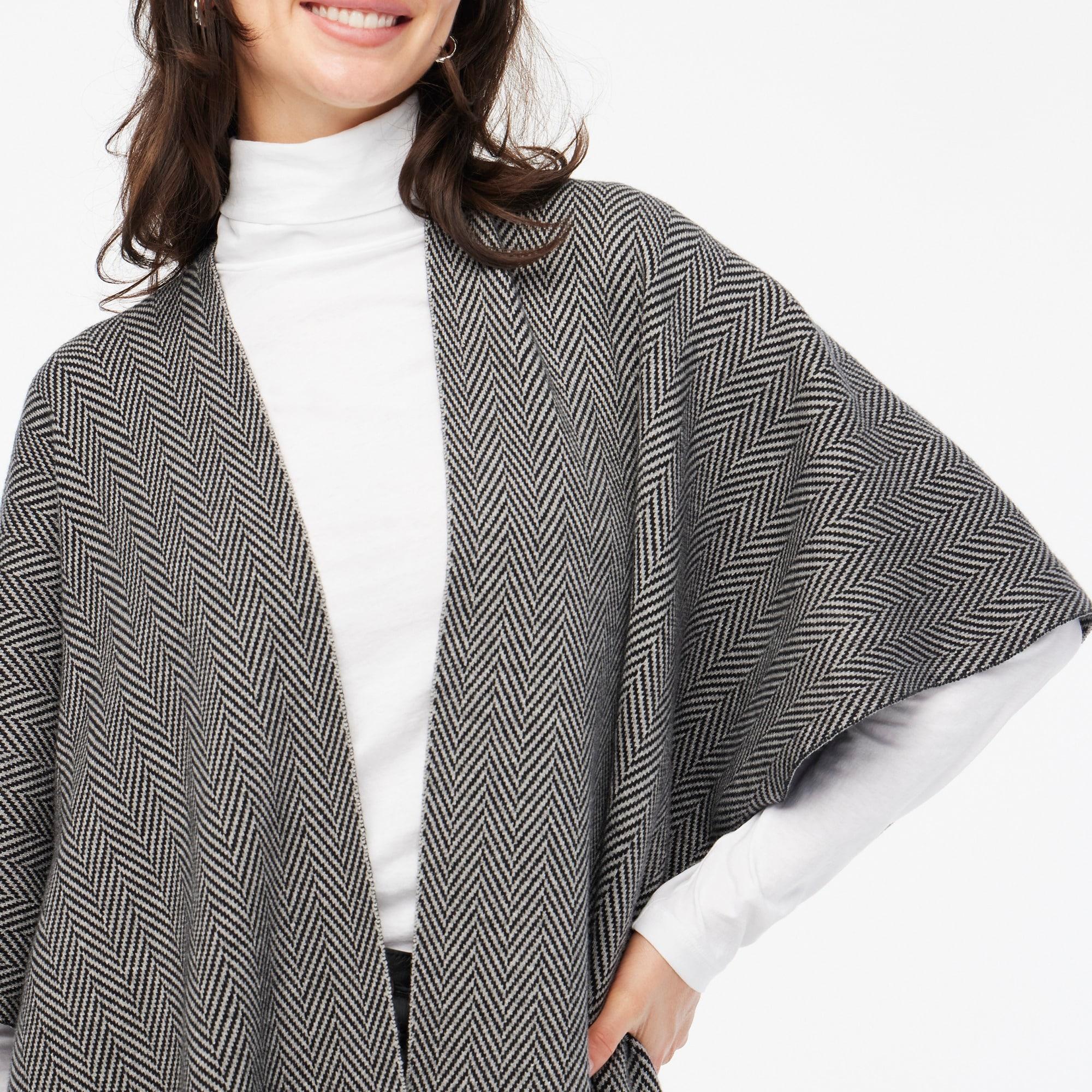 Herringbone poncho Product Image
