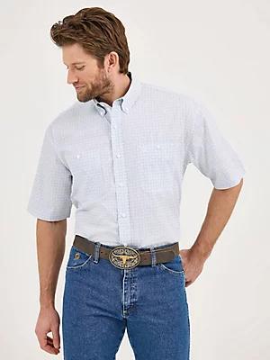 Wrangler® George Strait™ Short Sleeve Two Pocket Button Down Shirt | Men's SHIRTS | Wrangler® Product Image