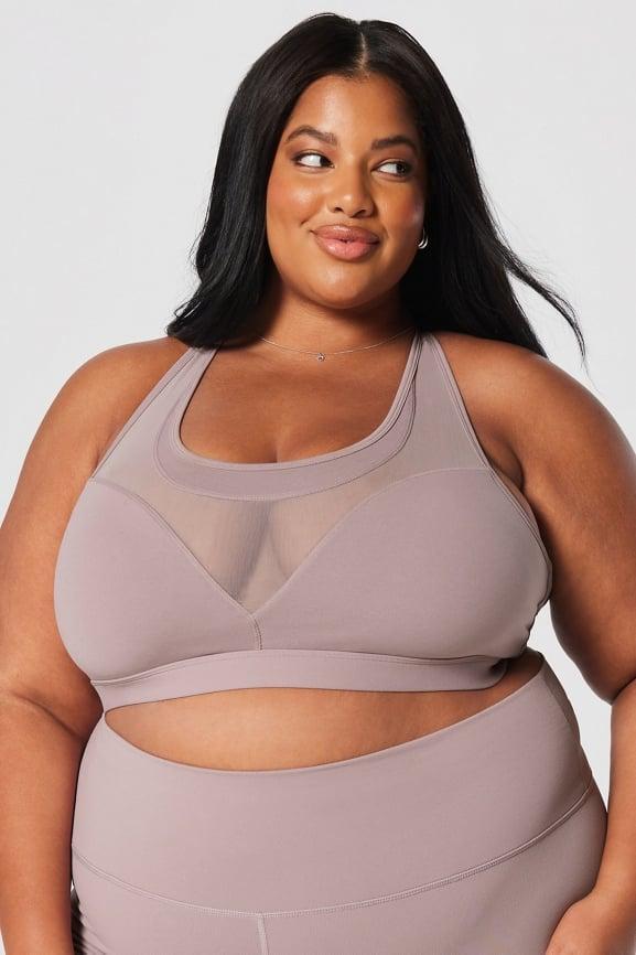 Mesh Paneled Low Impact Bra Product Image