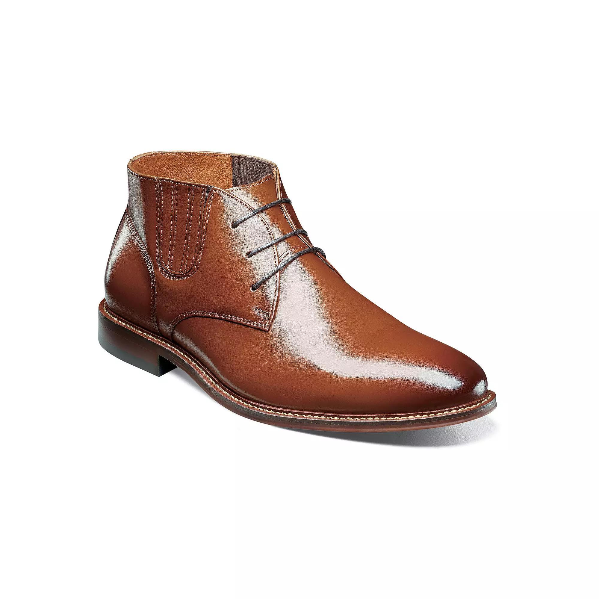 Stacy Adams Maxwell Mens Leather Chukka Boots Red Product Image