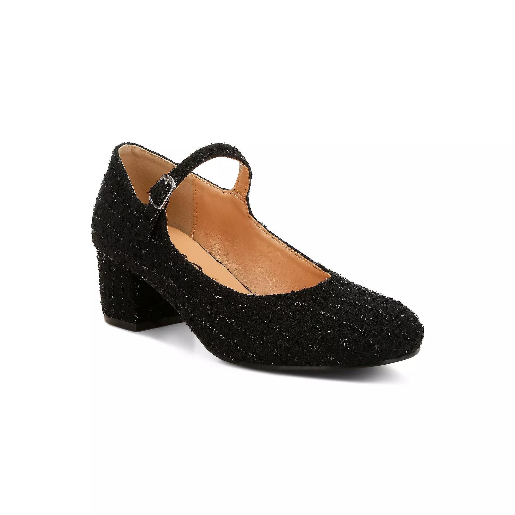 Rag & Co Antara Women's Mary Jane Sandals, Size: 8, Black Product Image