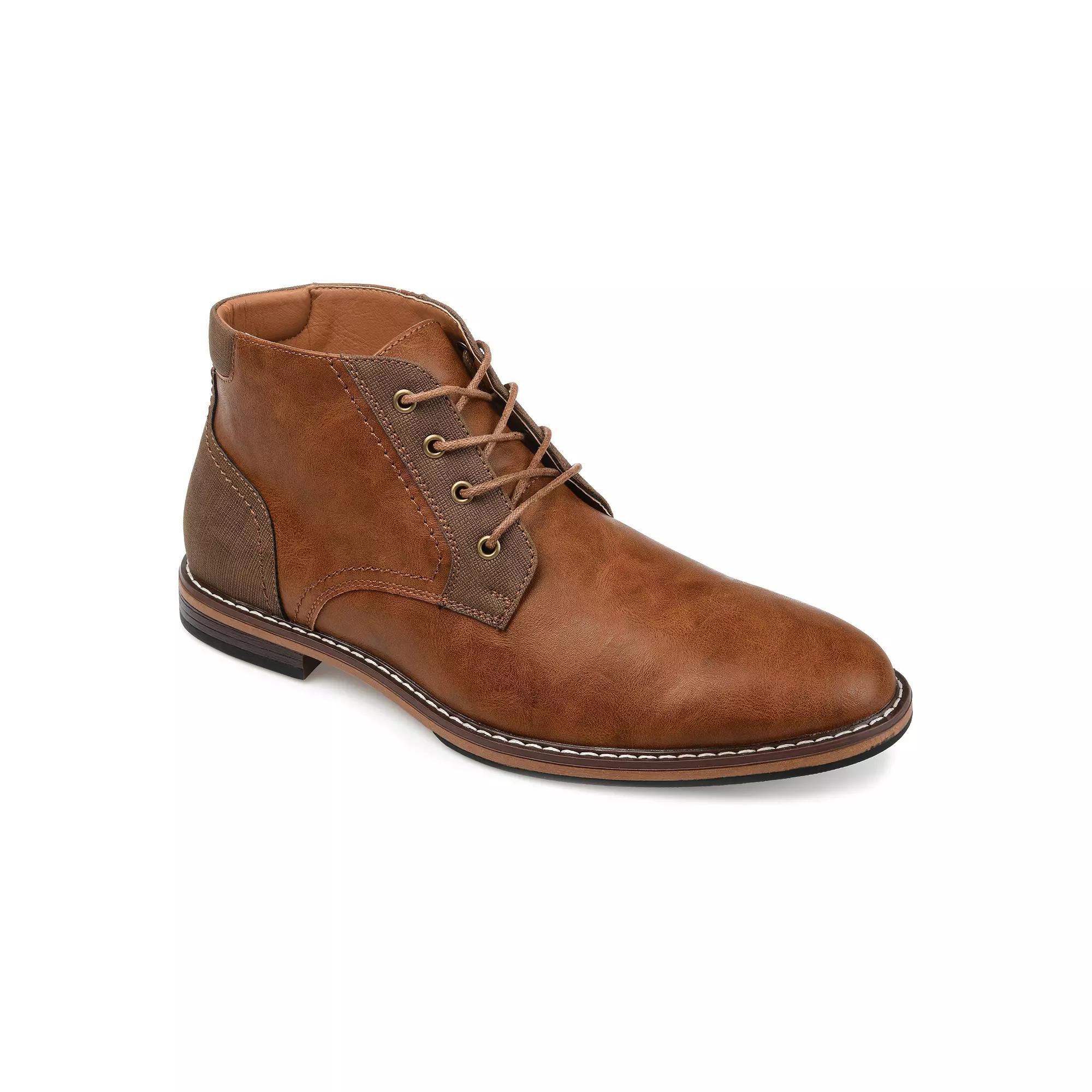 VANCE Franco Men's Plain Toe Chukka Boots, Size: 8.5, Brown Product Image