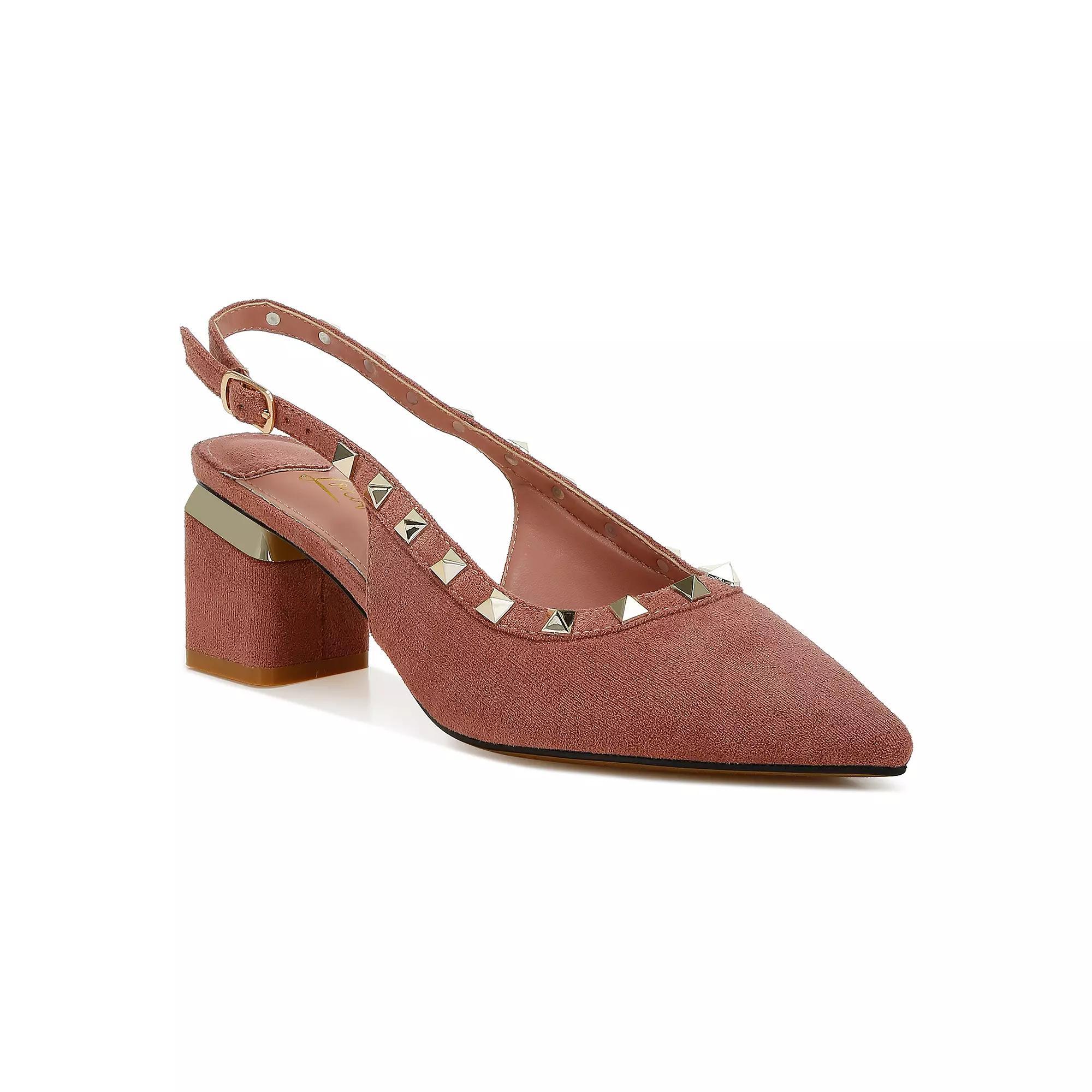 London Rag Ameya Women's Heeled Sandals, Size: 7, Blush Product Image