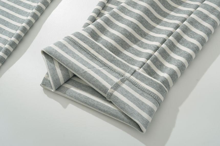 High Rise Striped Wide Leg Pants Product Image
