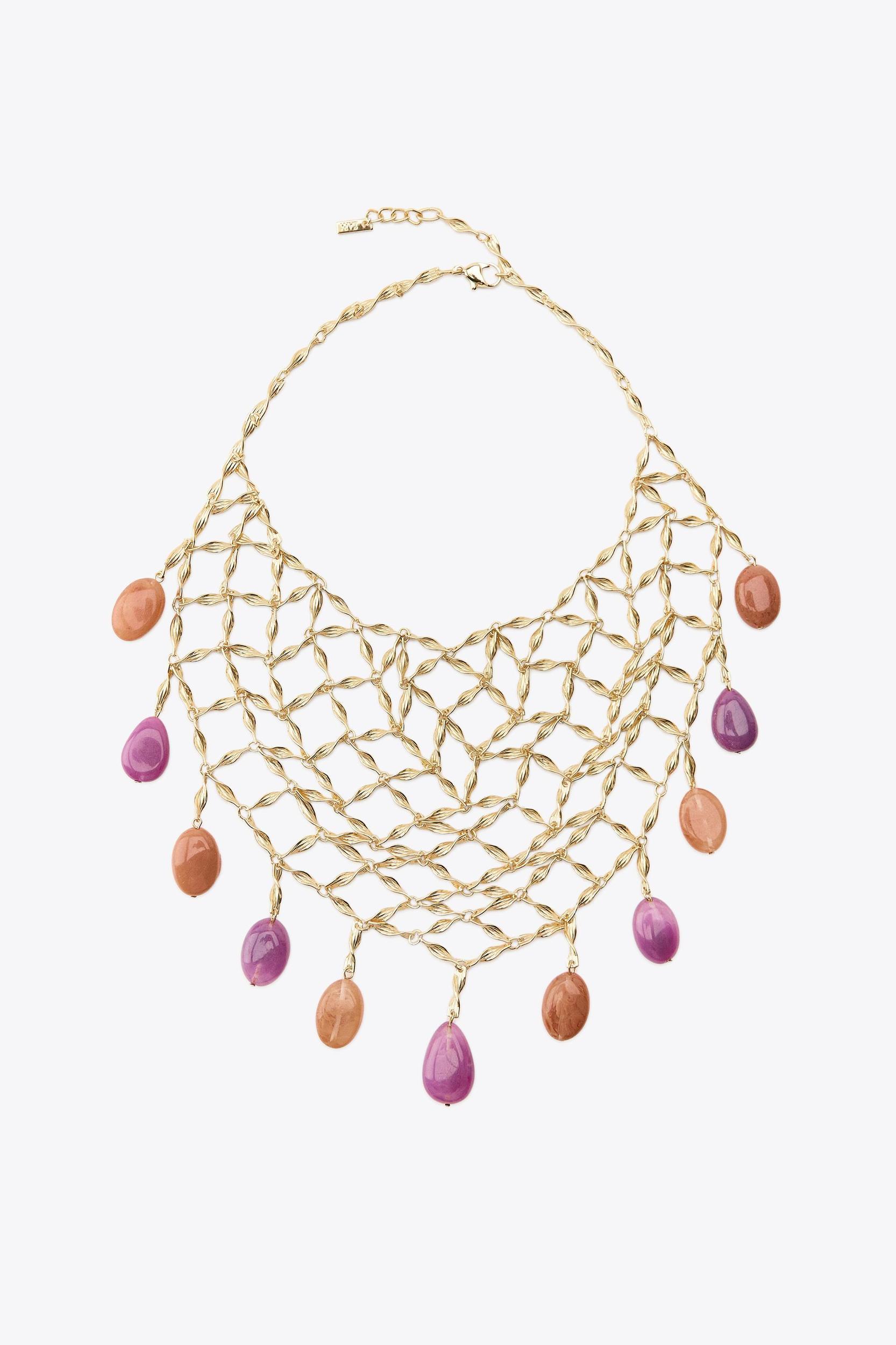 BEADED BIB NECKLACE Product Image