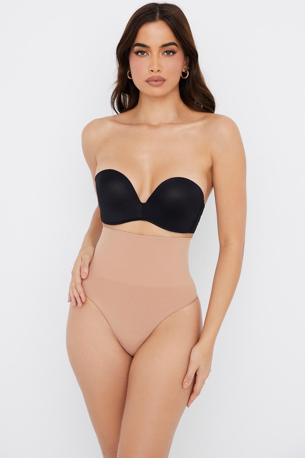 Sculpting High Waist Thong Cafe Au Lait Product Image