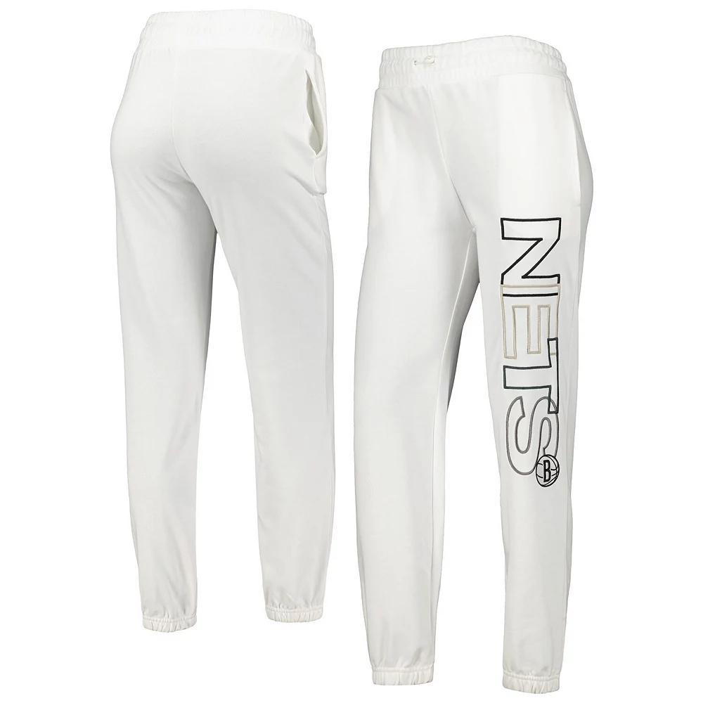 Women's Concepts Sport White Brooklyn Nets Sunray Pants, Size: Large Product Image