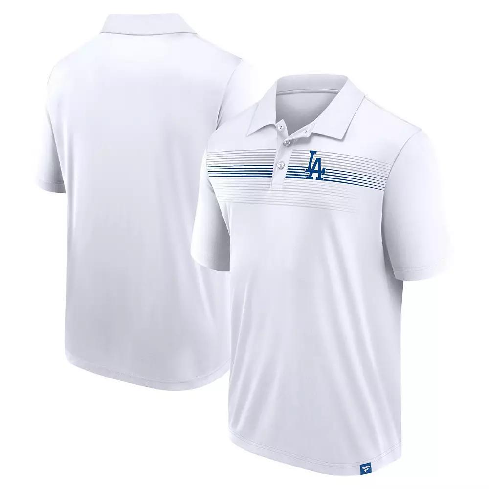 Men's Fanatics Branded White Los Angeles Dodgers Big & Tall Victory For Us Interlock Polo, Size: 5XB Product Image