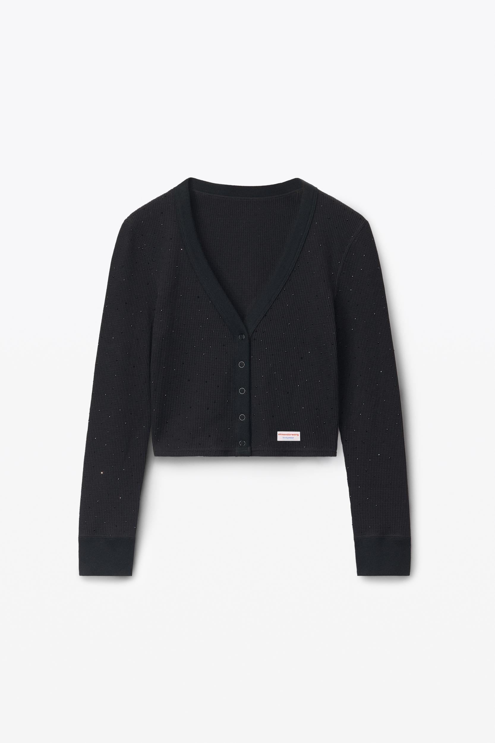 Crysal Hotfix Cami Dress In Waffle Knit Product Image