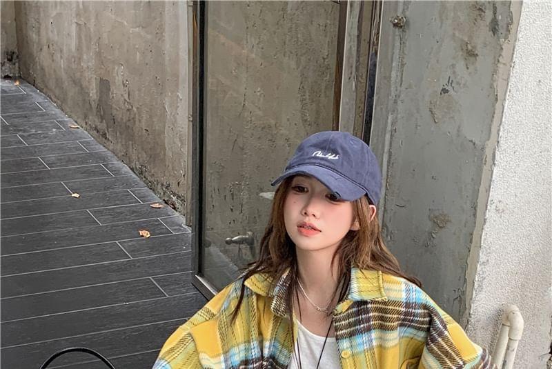 Plaid Pocket Detail Oversized Shacket Product Image
