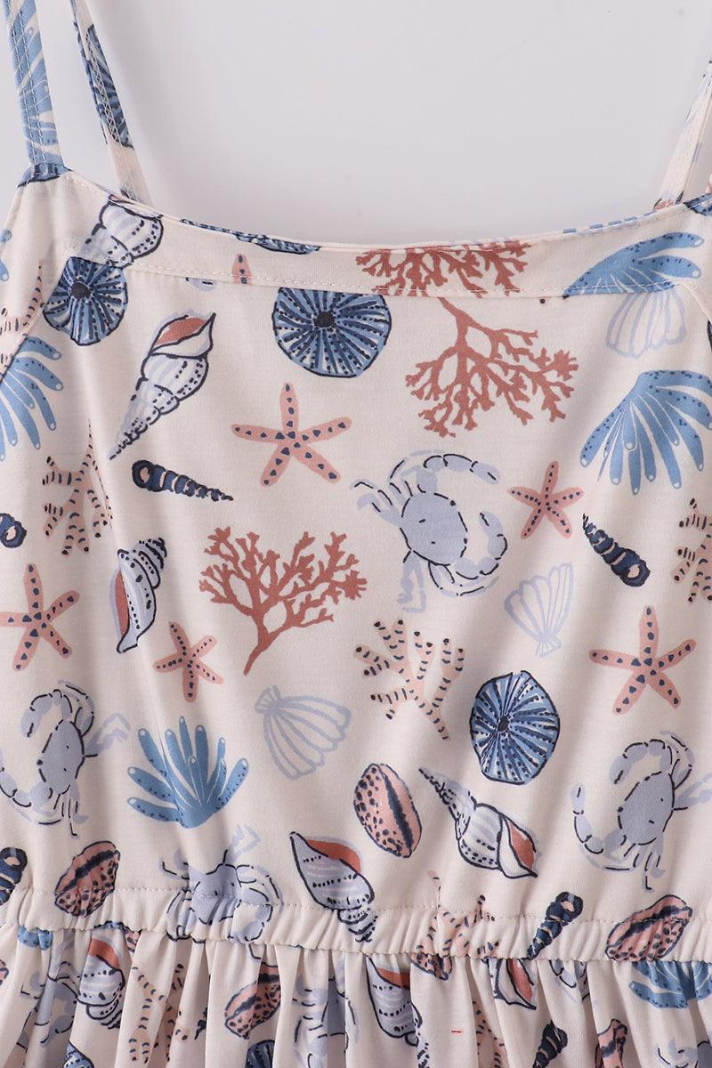 Bow applique print mom&me dress Product Image