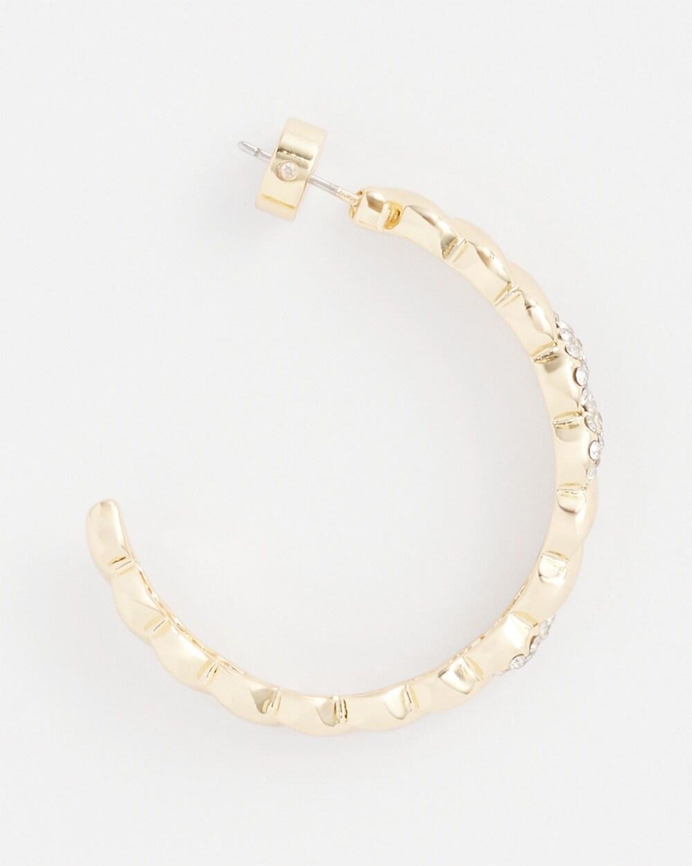 No Droop™ Orange CC Hoop Earrings Product Image