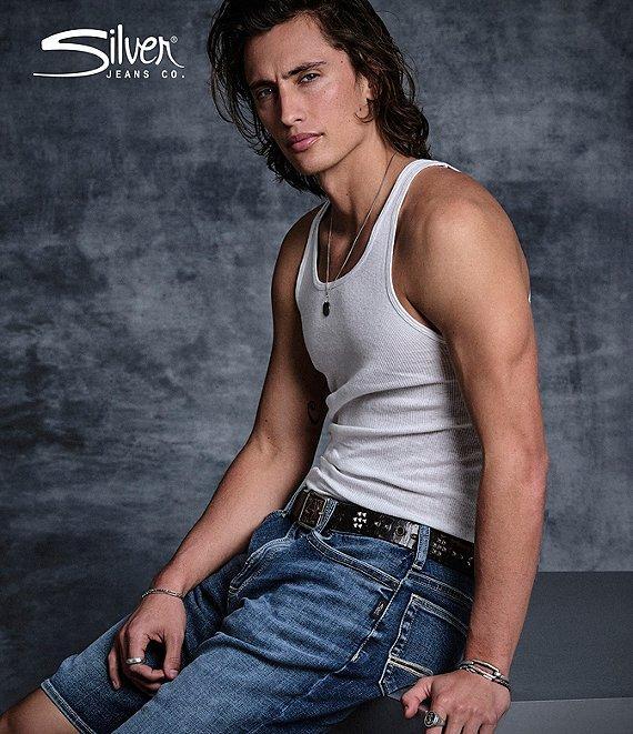 Silver Jeans Co. Gordie Relaxed Fit 12#double; Denim Bermuda Shorts Product Image