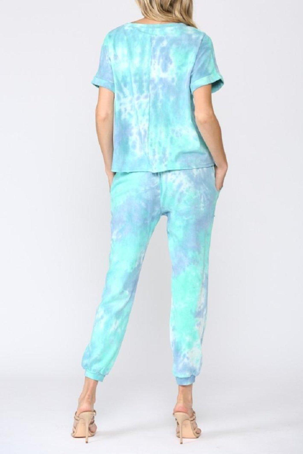 Blue Tie Dye Set Top Product Image