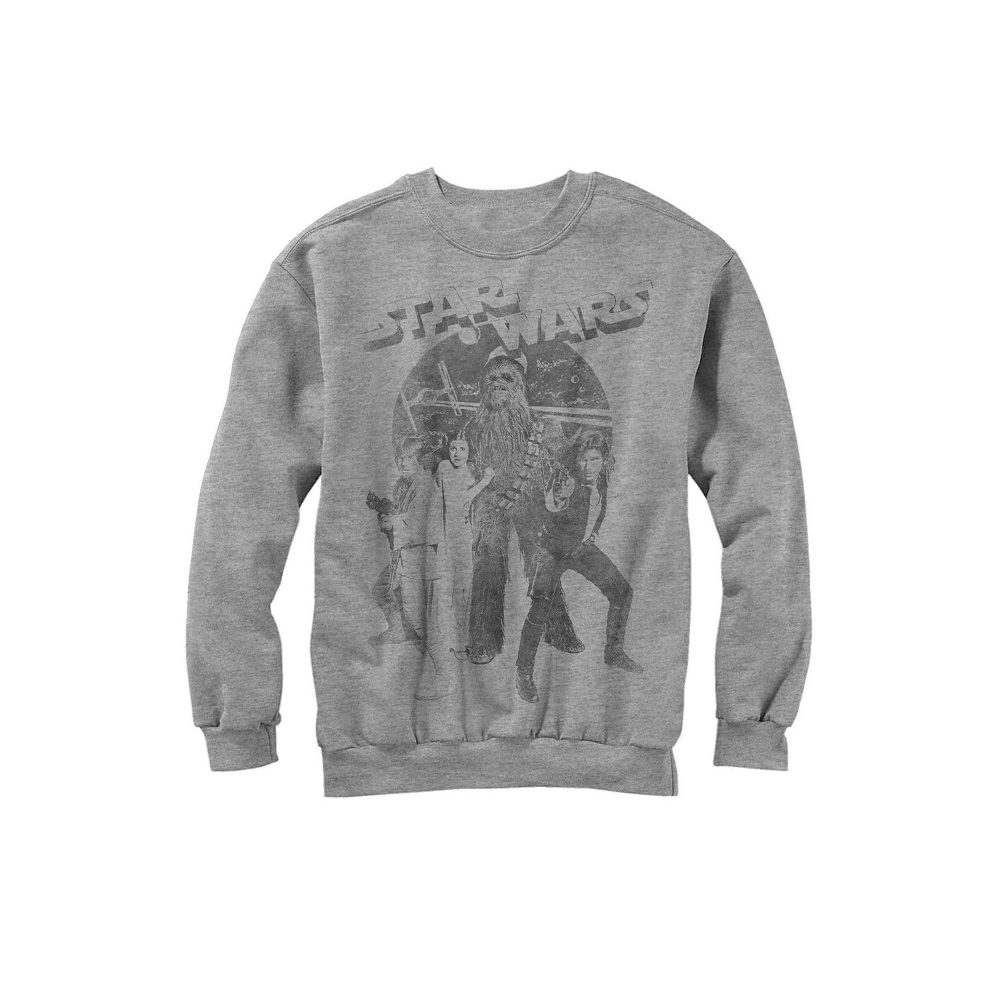 Men's Star Wars Imprint Sweatshirt, Size: Medium, Athletic Grey Product Image