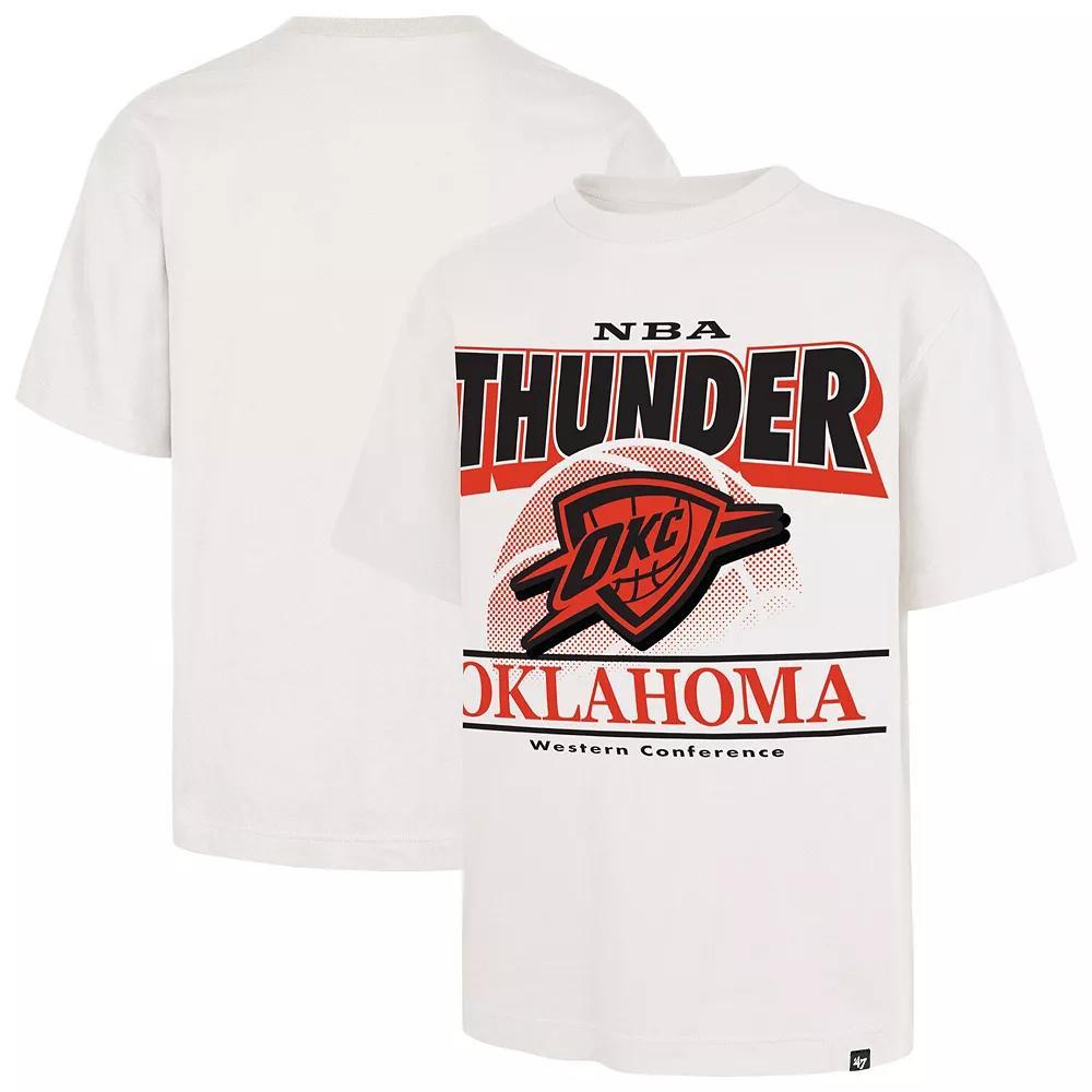 Men's '47  White Oklahoma City Thunder City Edition Shifty Foundation T-Shirt, Size: Medium Product Image
