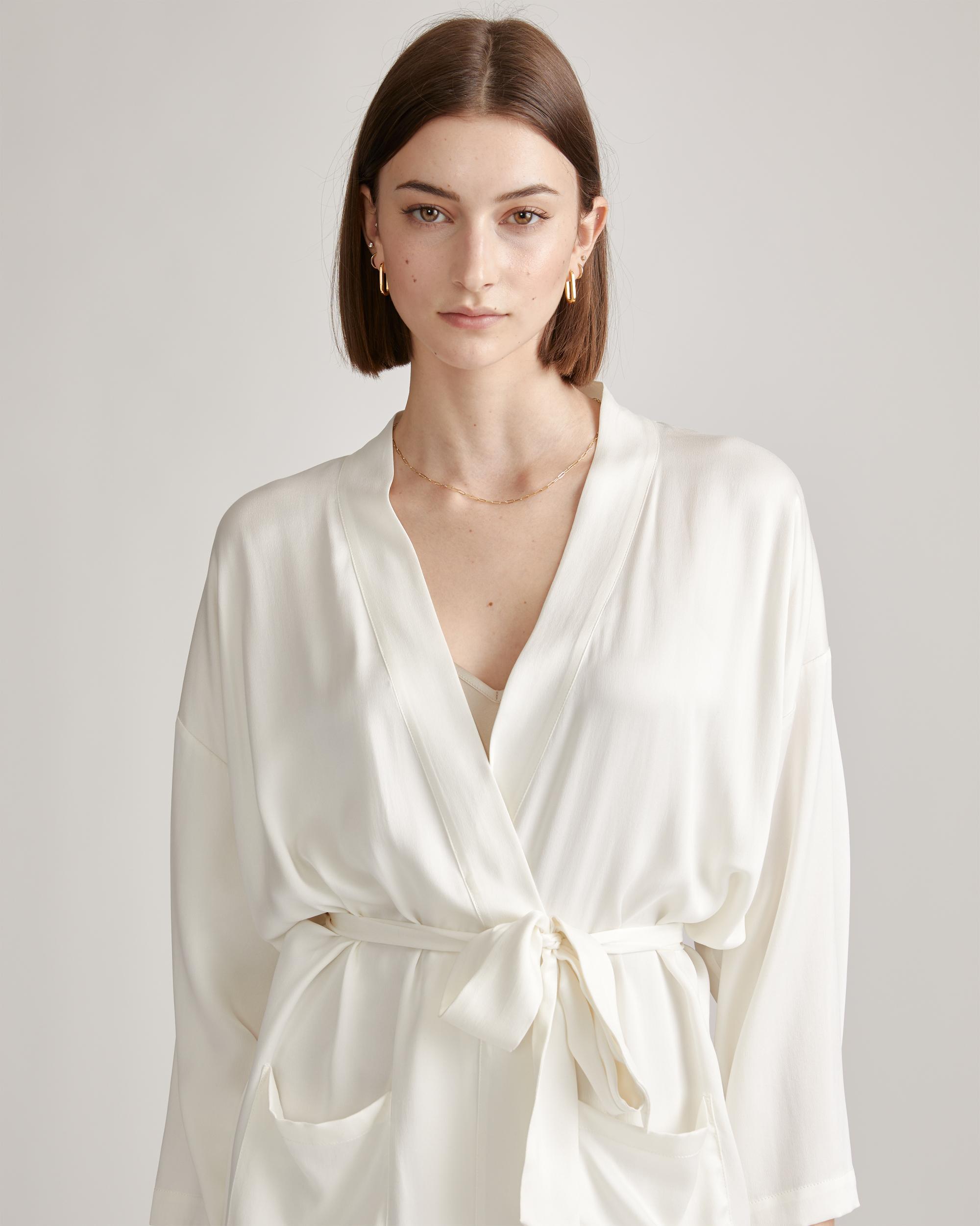 Quince | Women's Robe Size XL, Mulberry Silk Product Image
