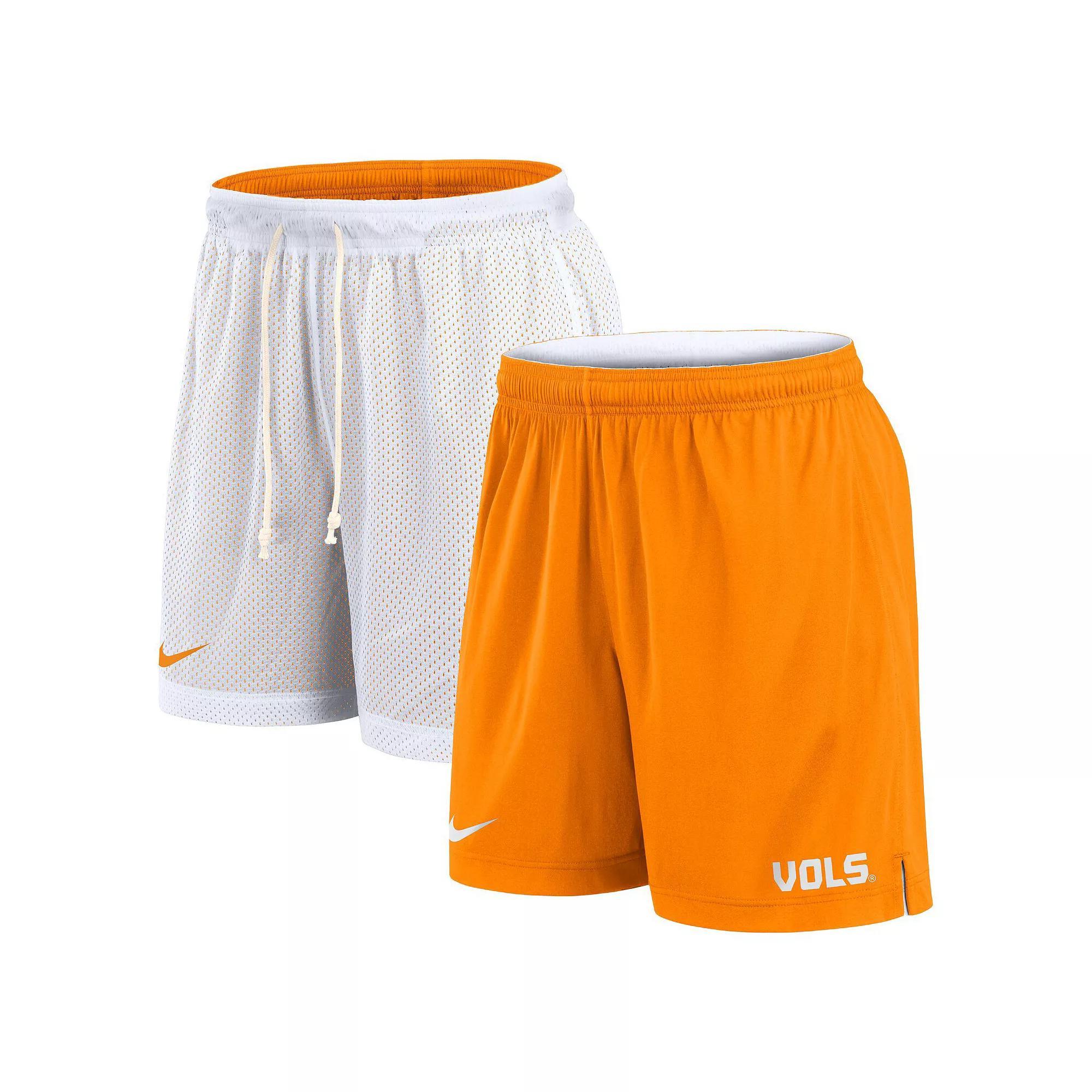 Men's Nike White/Tennessee Orange Tennessee Volunteers Primetime Reversible Performance Shorts, Size: Large Product Image