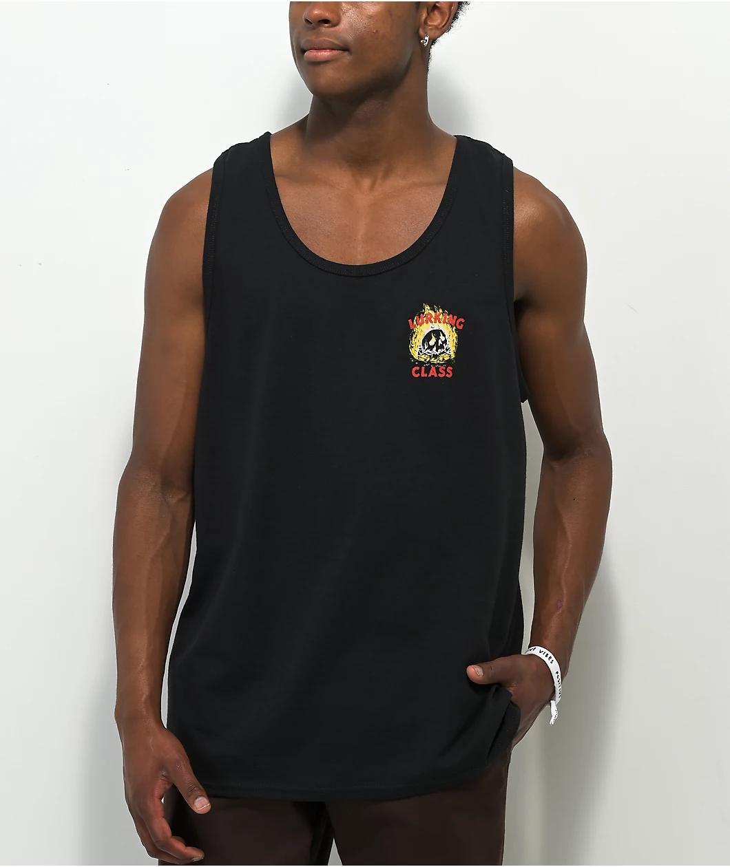 Lurking Class by Sketchy Tank x Stikker Trust Black Tank Top Product Image