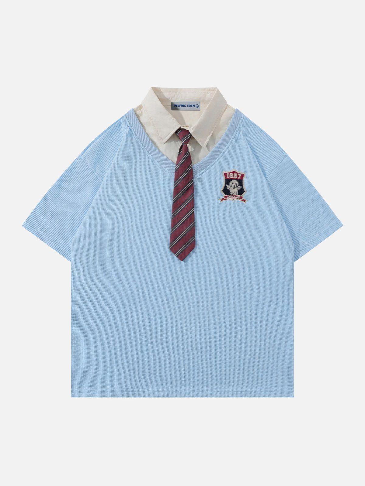 Aelfric Eden Layered Stripe Tie Tee Product Image
