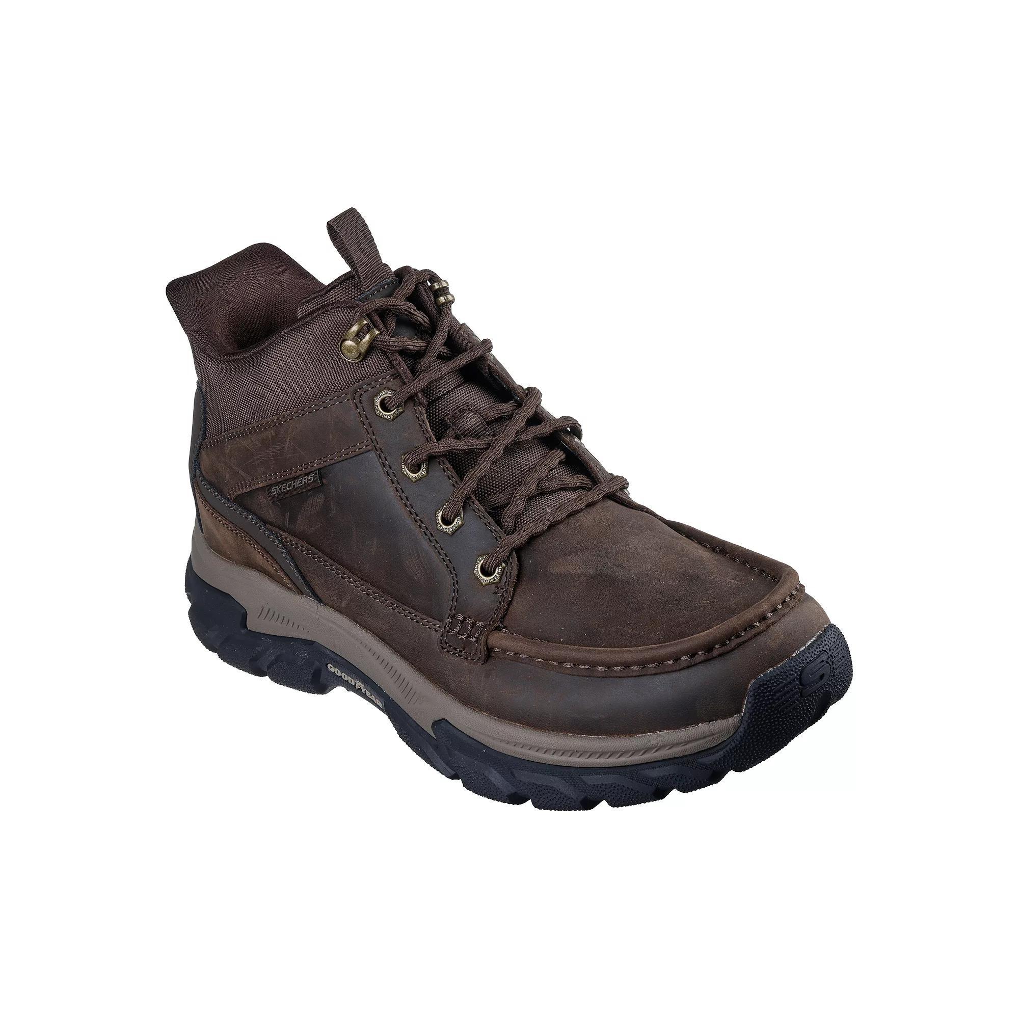 Skechers Hands Free Slip-ins Relaxed Fit Respected 2.0 Mens Ankle Boots Brown Product Image