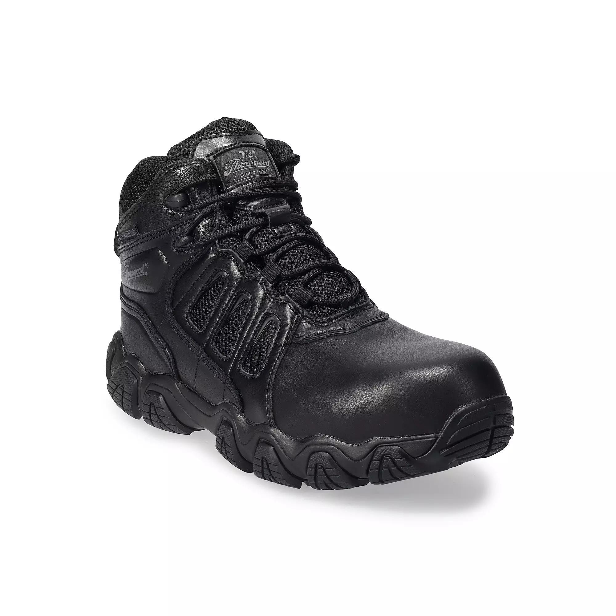 Thorogood Crosstrex Side Zip Men's Waterproof Composite-Toe Work Boots, Size: 10 Wide, Black Product Image