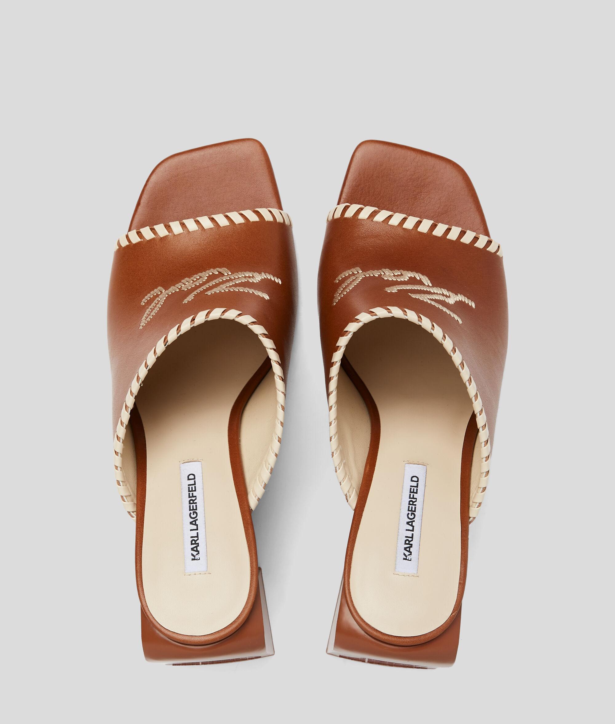 KARL SIGNATURE ASTRA NOVA HEELED SANDALS Product Image
