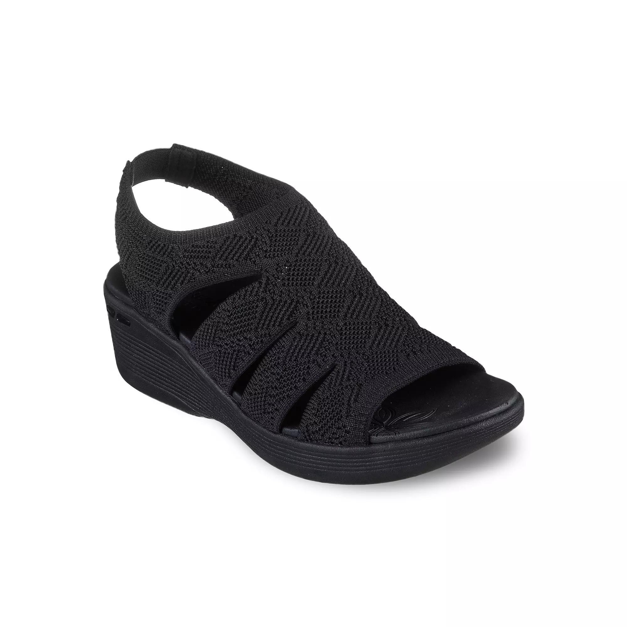 Skechers® Pier-Lite All You Women's Wedge Sandals, Size: 10, Black Product Image