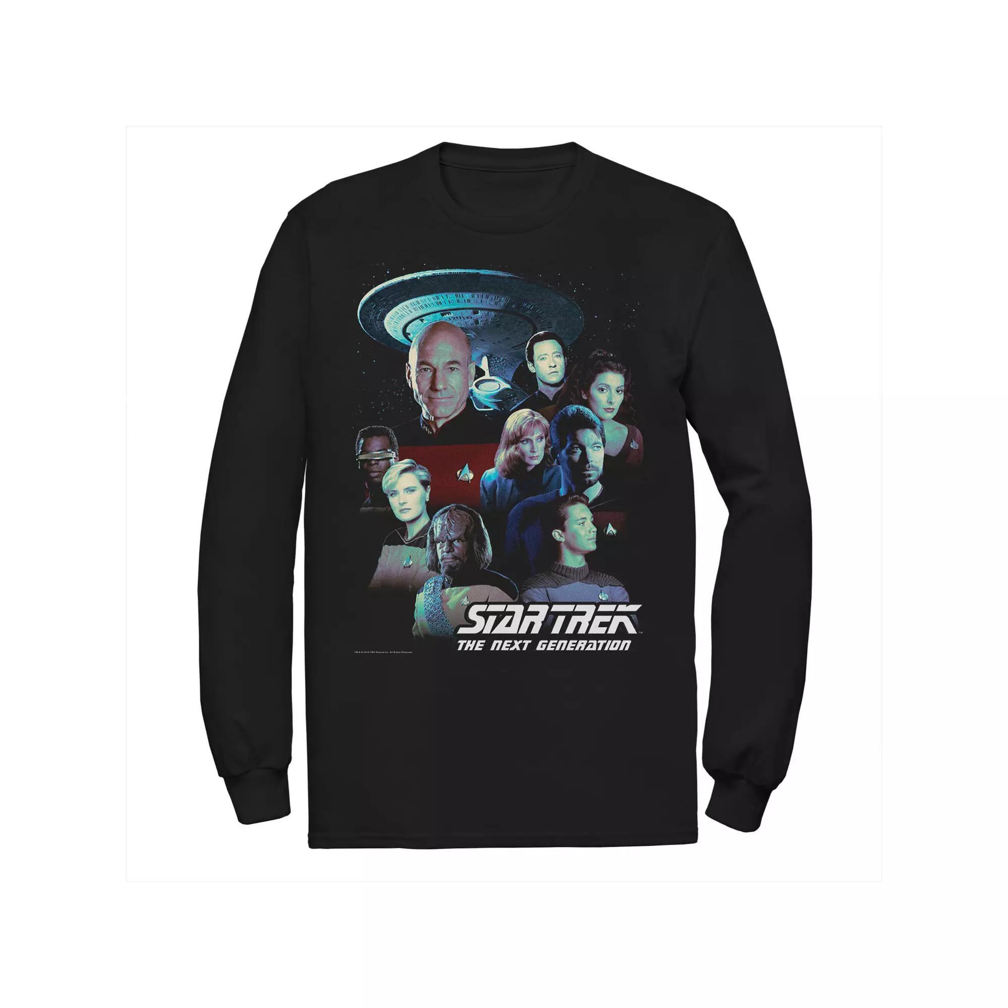 Men's Star Trek Next Generation Crew Portraits Tee, Size: Medium, Black Product Image