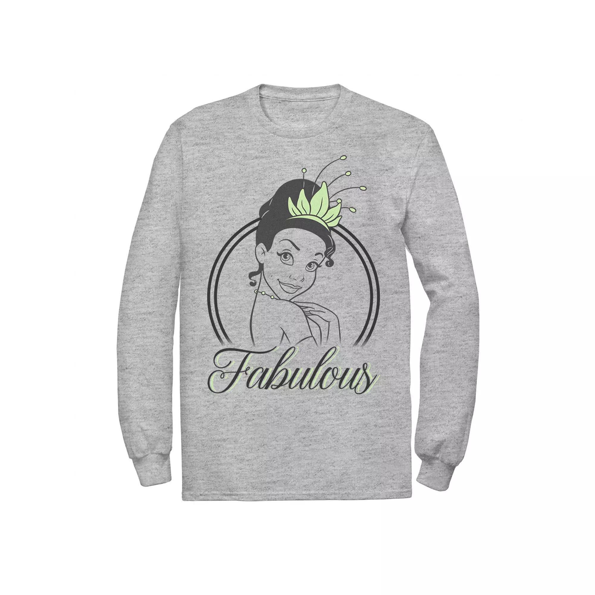 Men's Disney Princess And The Frog Tiana Over Shoulder Fabulous Tee, Size: XL, Athletic Grey Product Image