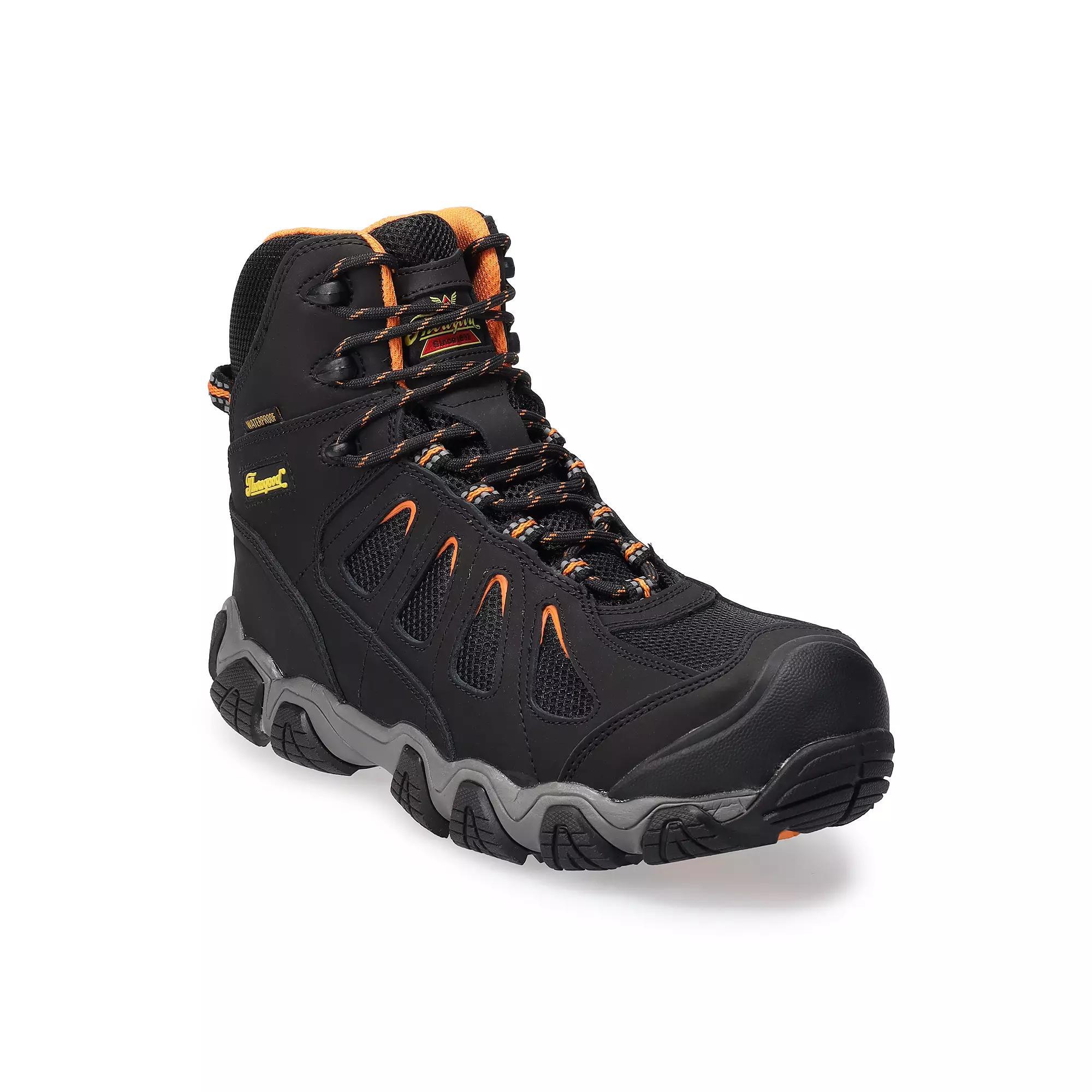 Thorogood Crosstrex Men's 6-Inch Waterproof Composite-Toe Work Boots, Size: 8 Wide, Black Product Image