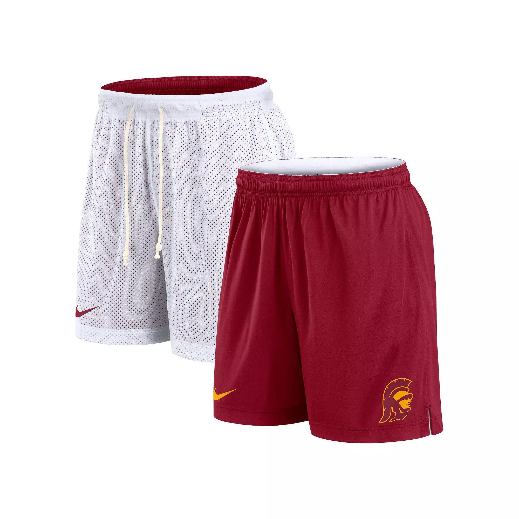 Men's Nike White/Green Michigan State Spartans Primetime Reversible Performance Shorts, Size: Large Product Image