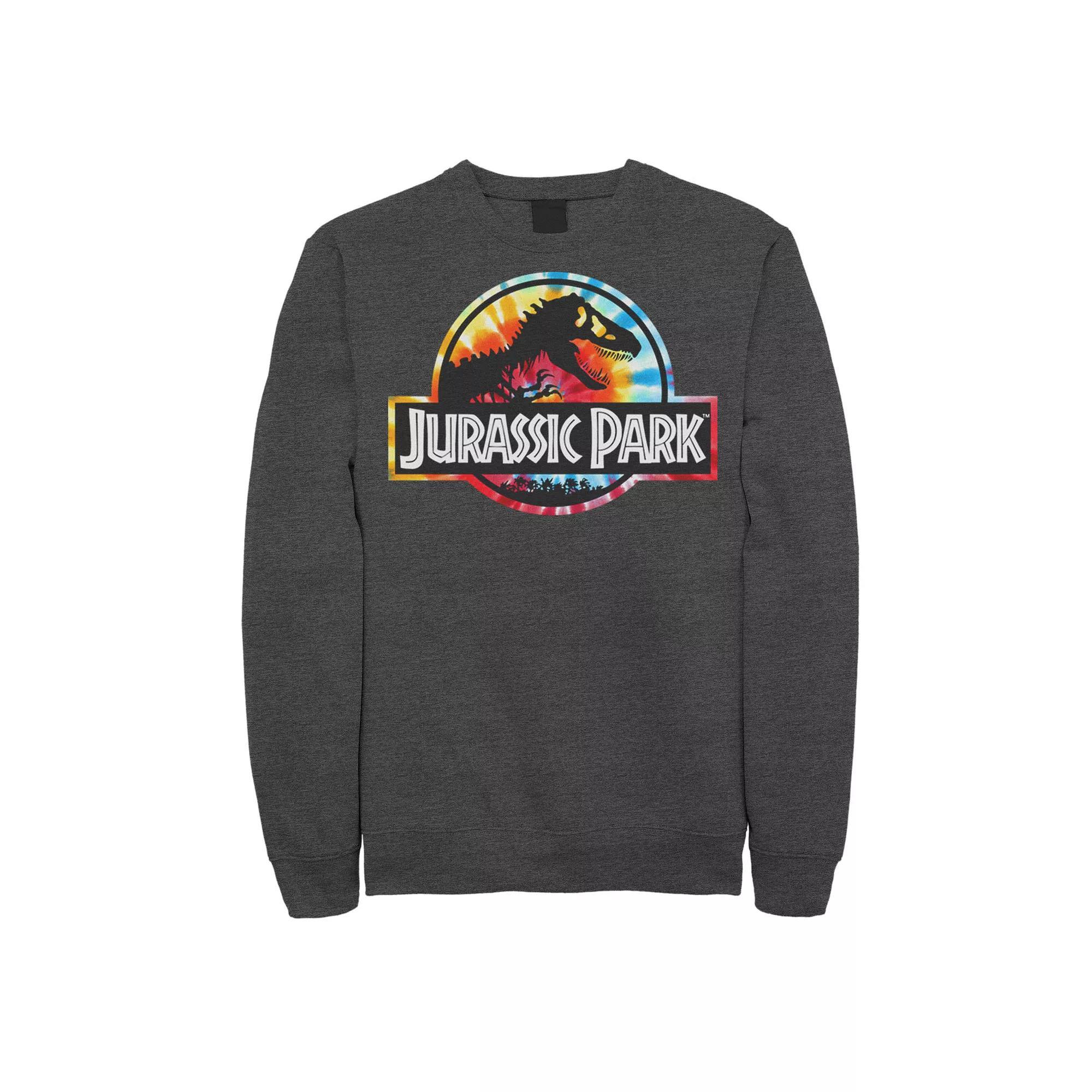 Mens Jurassic Park Blue Retro Classic Icon Sweatshirt Product Image