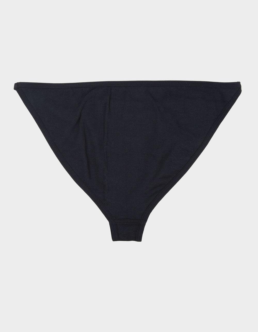 FULL TILT Seamless Rib Cheeky Panties - NAVY Product Image