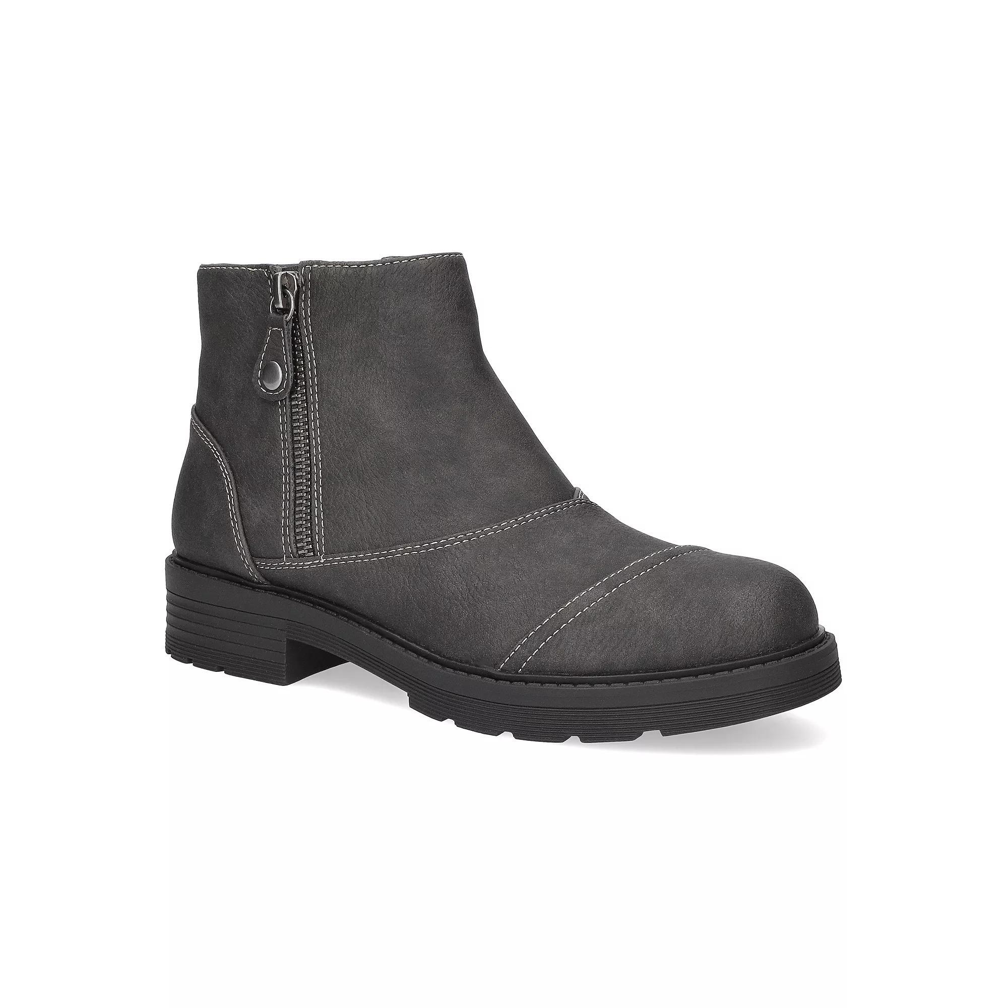 Aliah Easy Works by Easy Street Women's Slip Resistant Ankle Boots, Size: 10 Wide, Gray Product Image
