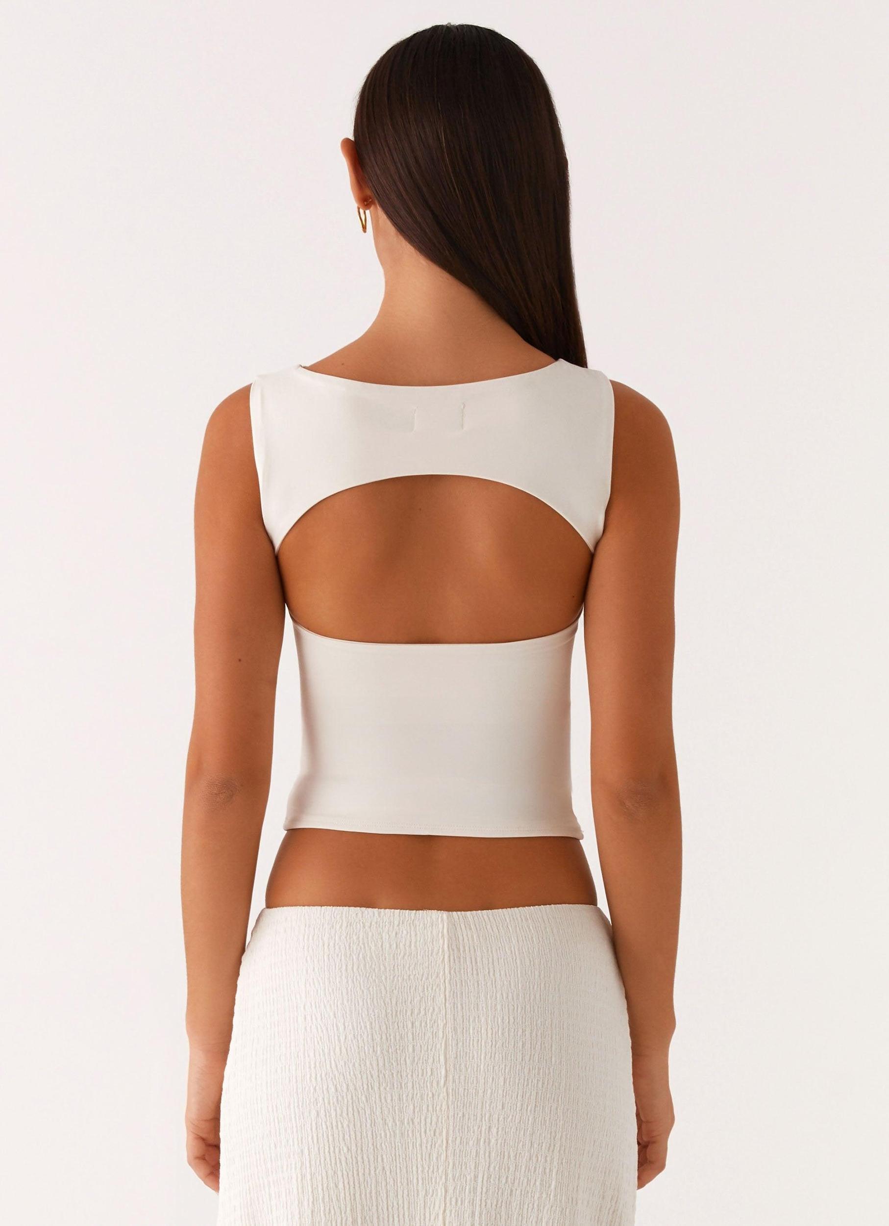 Lagoon Cut Out Top - Ivory Product Image