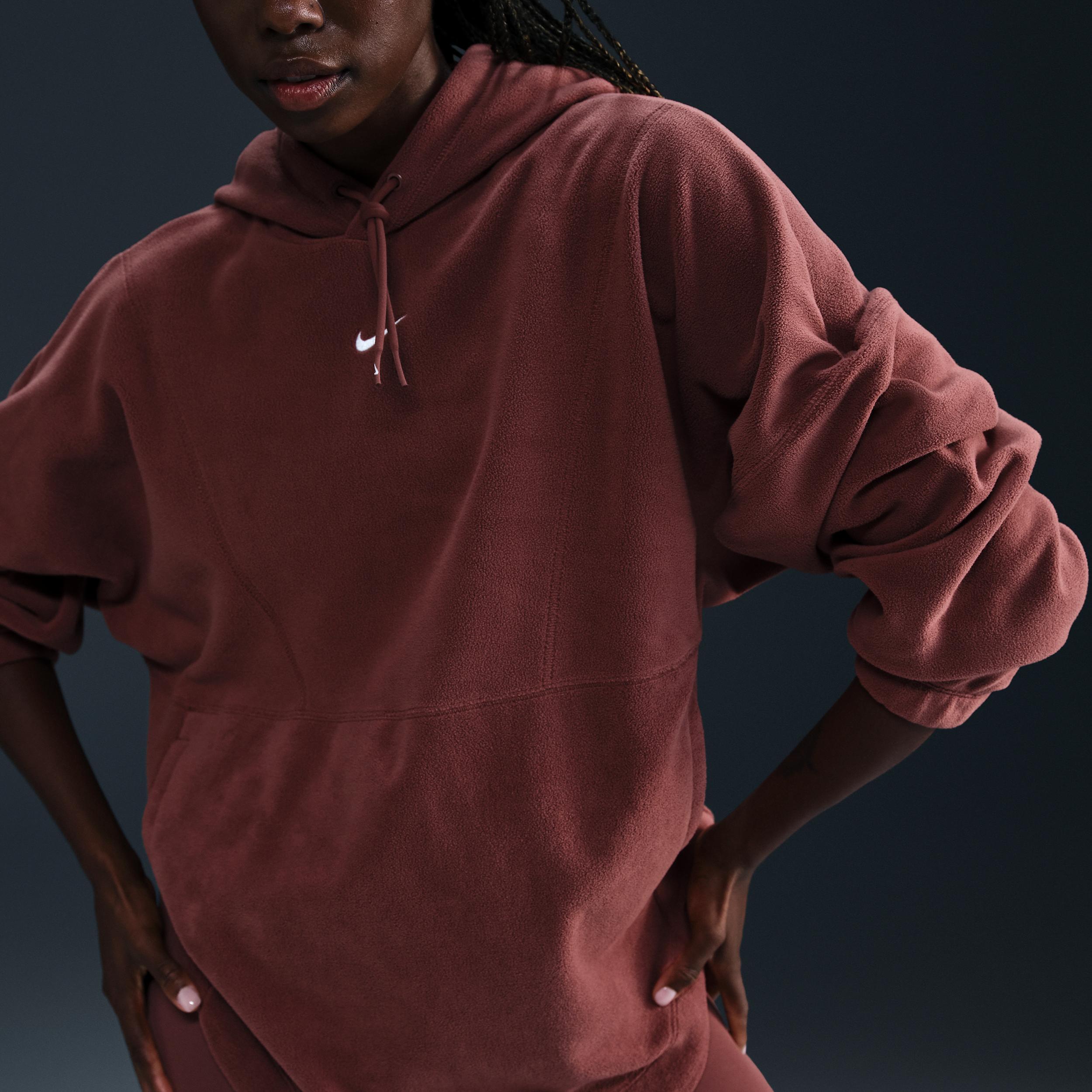 Nike Women's One Oversized Therma-FIT Pullover Fleece Hoodie Product Image