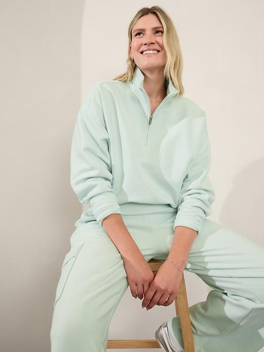 Forever Fleece 1/2 Zip High Hip Sweatshirt Product Image