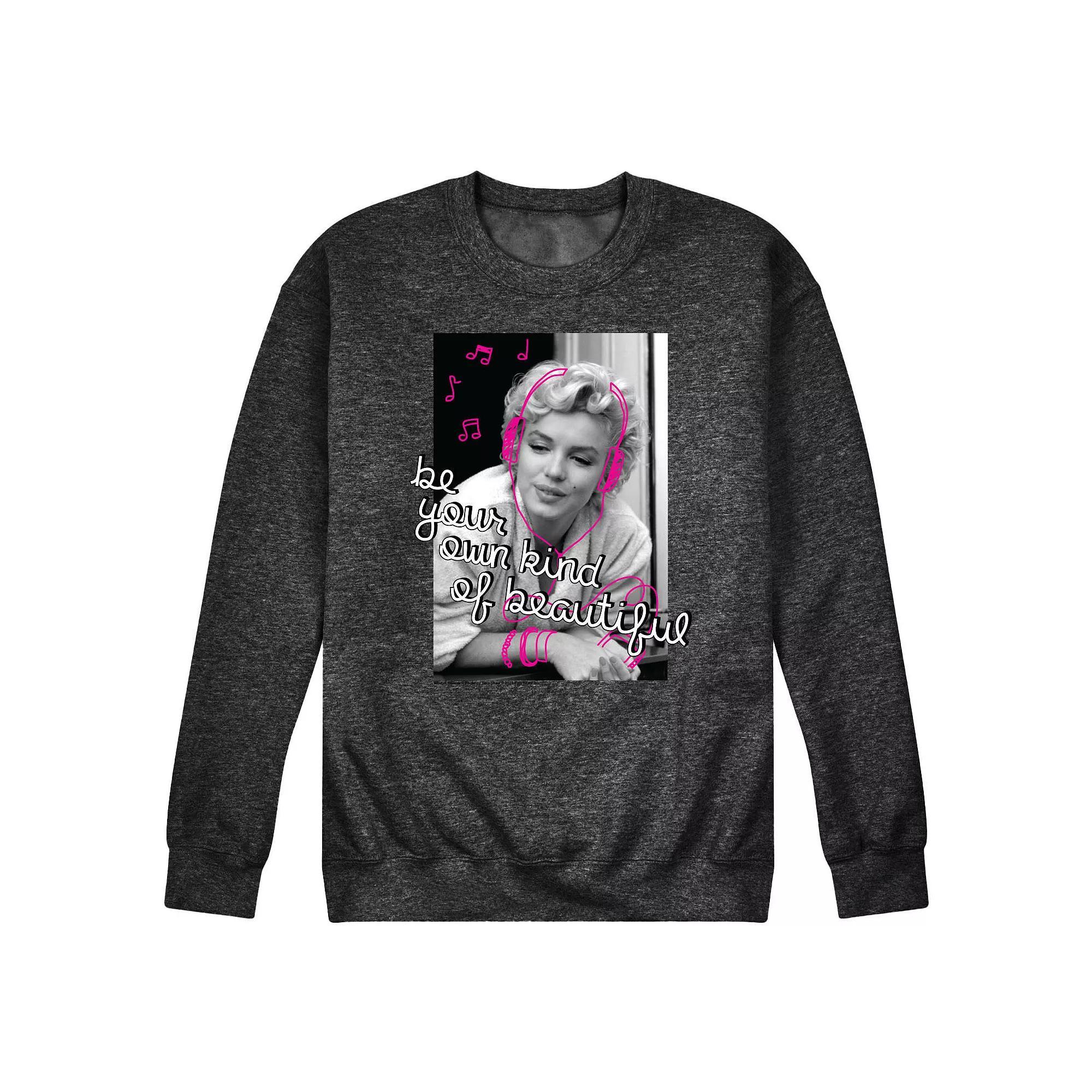 Mens Marilyn Monroe Headphones Sweatshirt Product Image