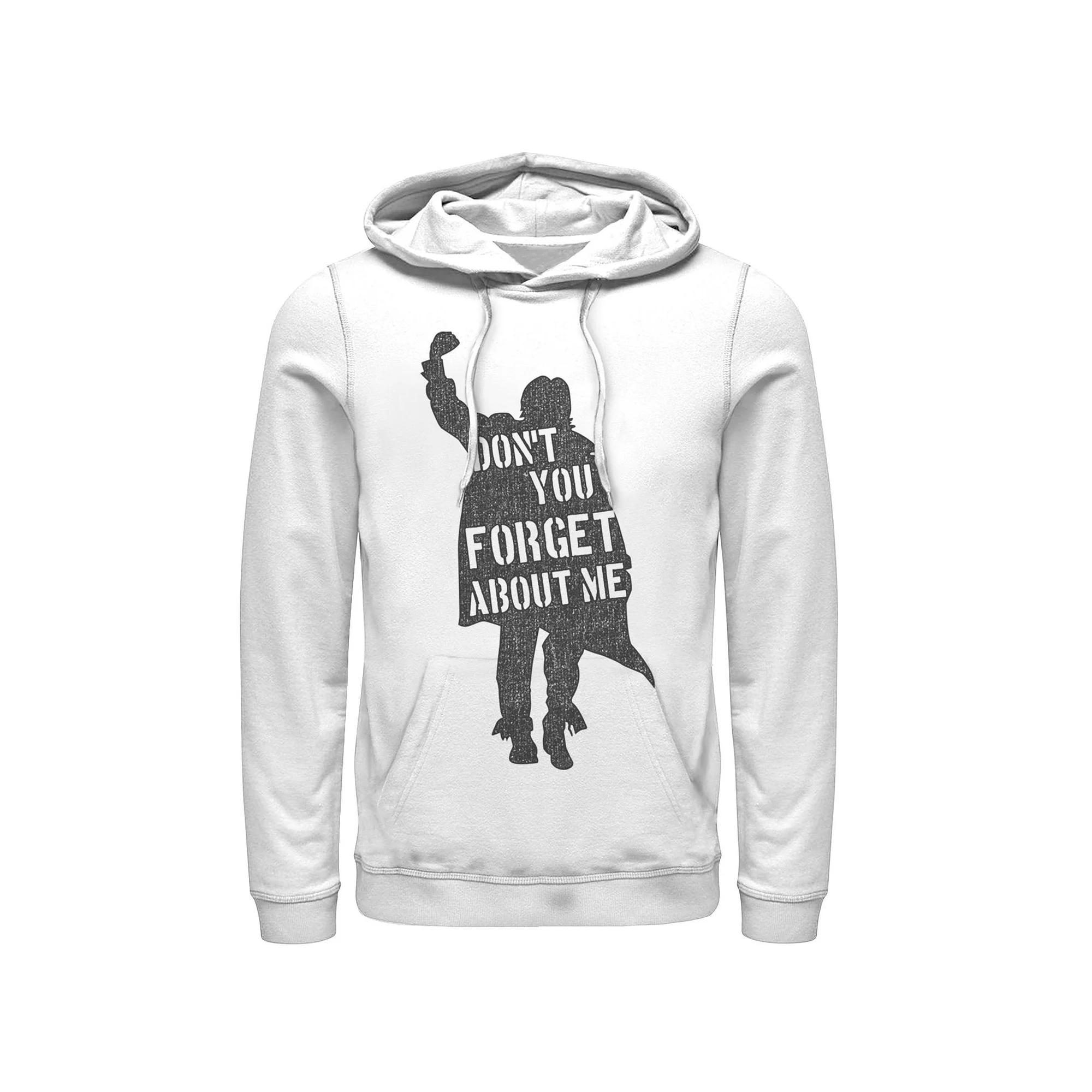 Men's Breakfast Club "Don't You Forget About Me Silhouette" Hoodie, Size: XL, White Product Image