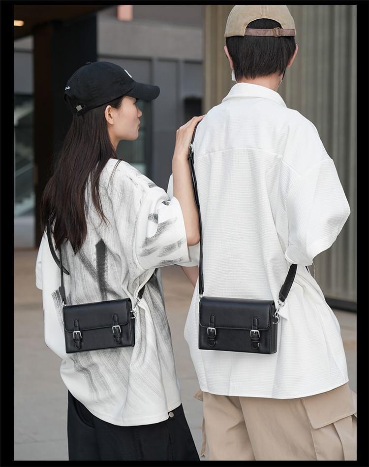 Faux Leather Satchel Bag Product Image
