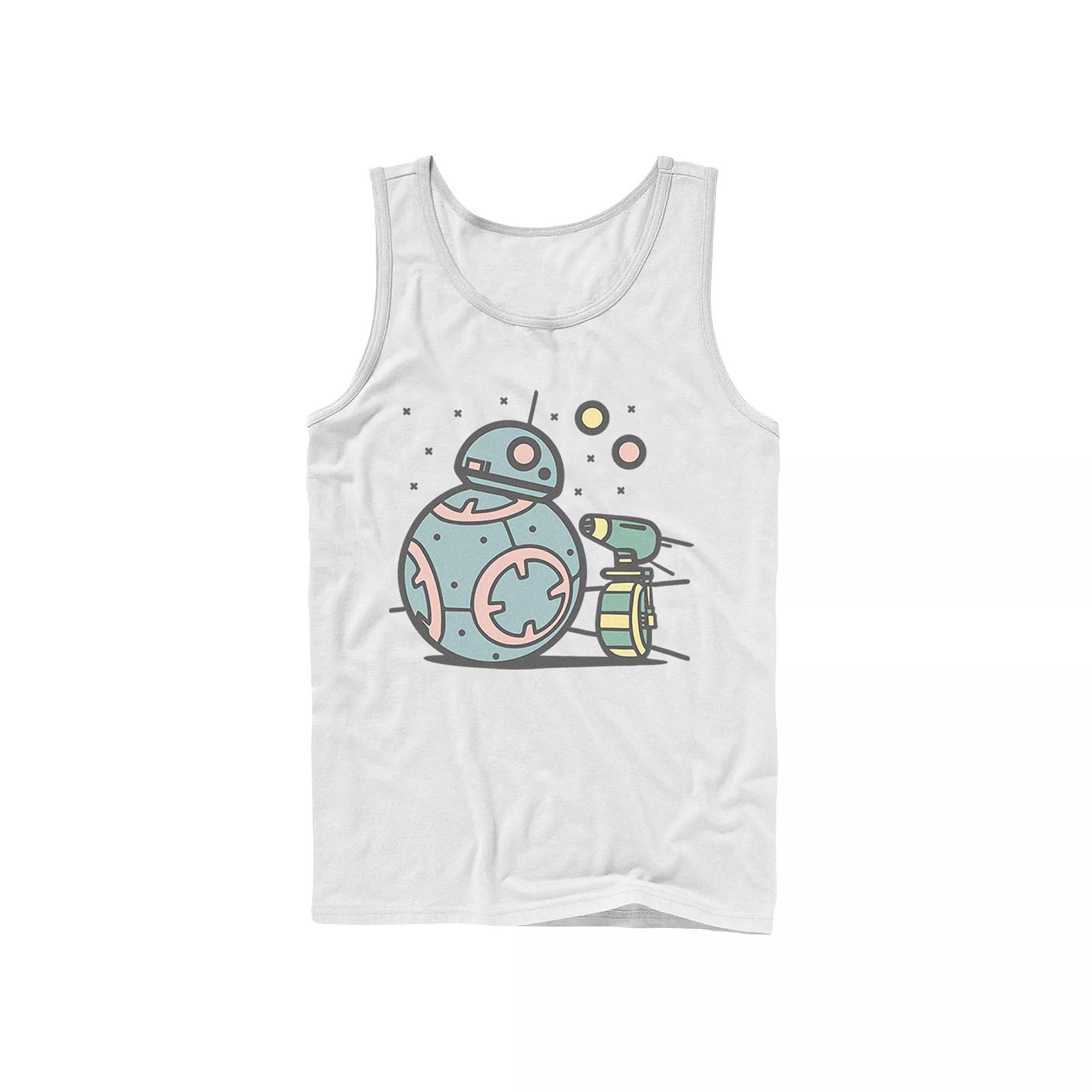 Men's Star Wars The Rise of Skywalker Droid Cuties Tank Top, Size: Large, White Product Image