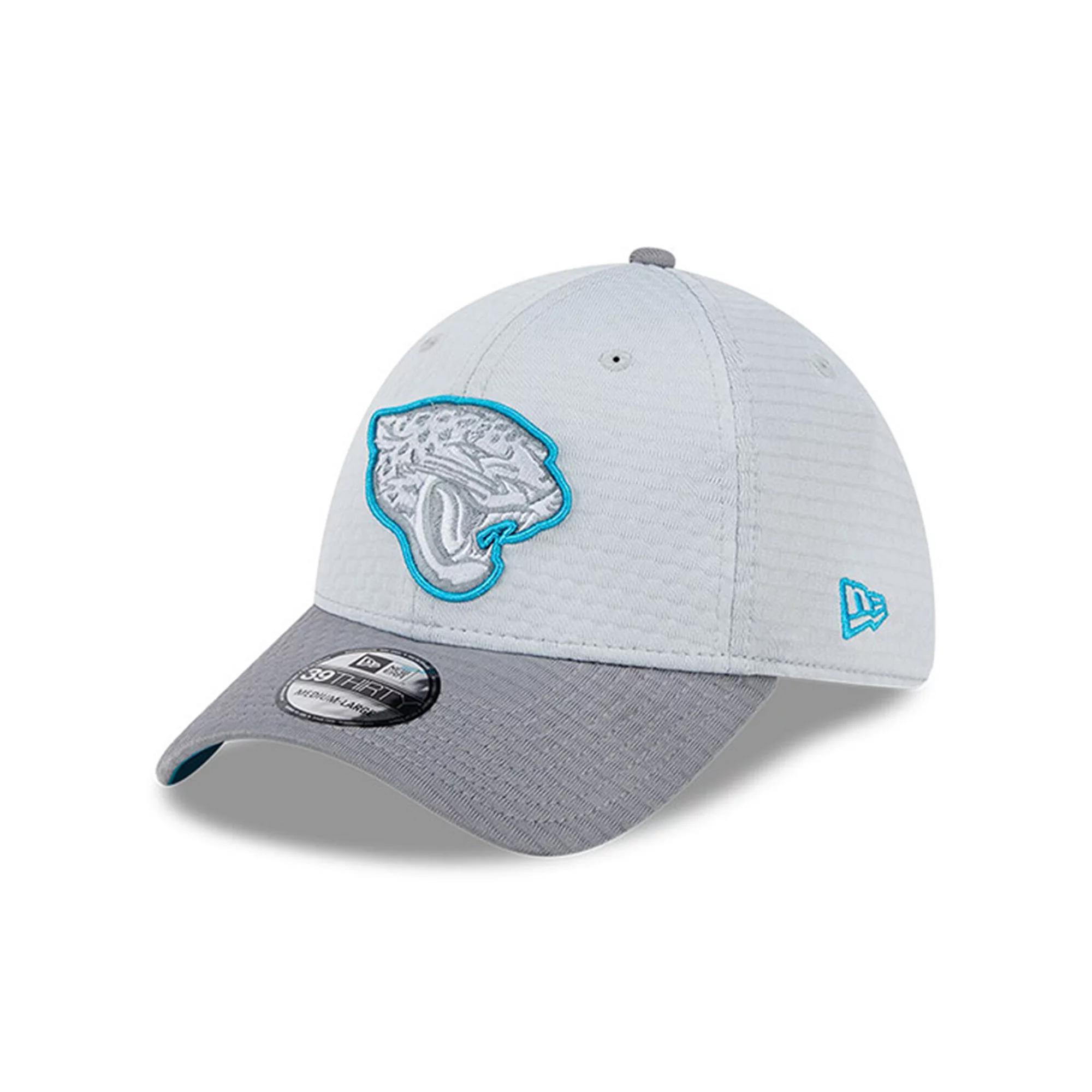 Men's New Era Gray Jacksonville Jaguars 2024 NFL Training Camp 39THIRTY Flex Hat, Size: Small/Medium, Grey Product Image