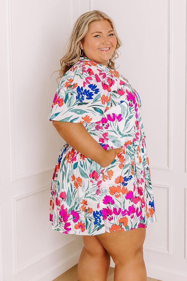 Sunday Social Floral Mini Dress Curves Product Image