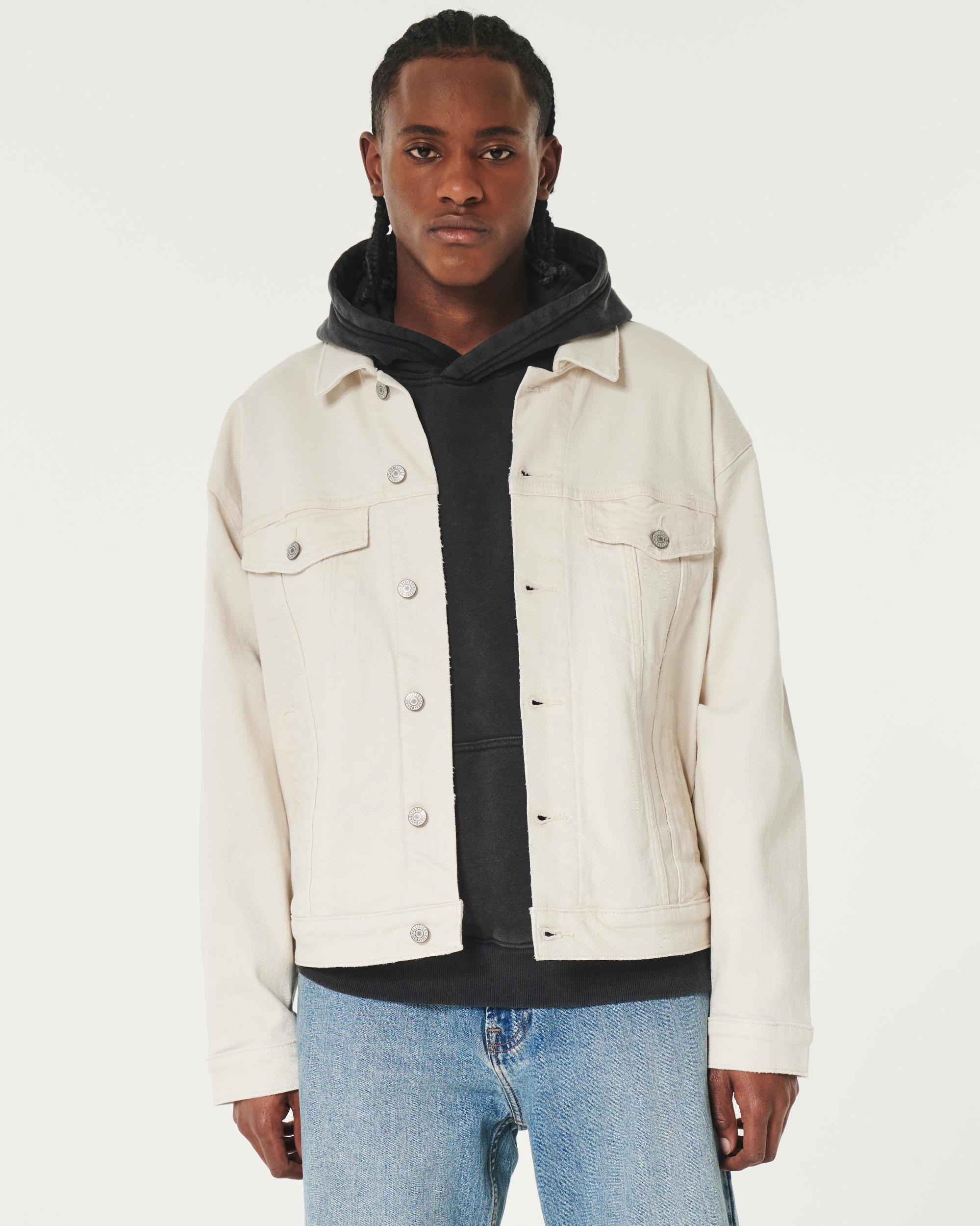 Boxy Denim Trucker Jacket Product Image