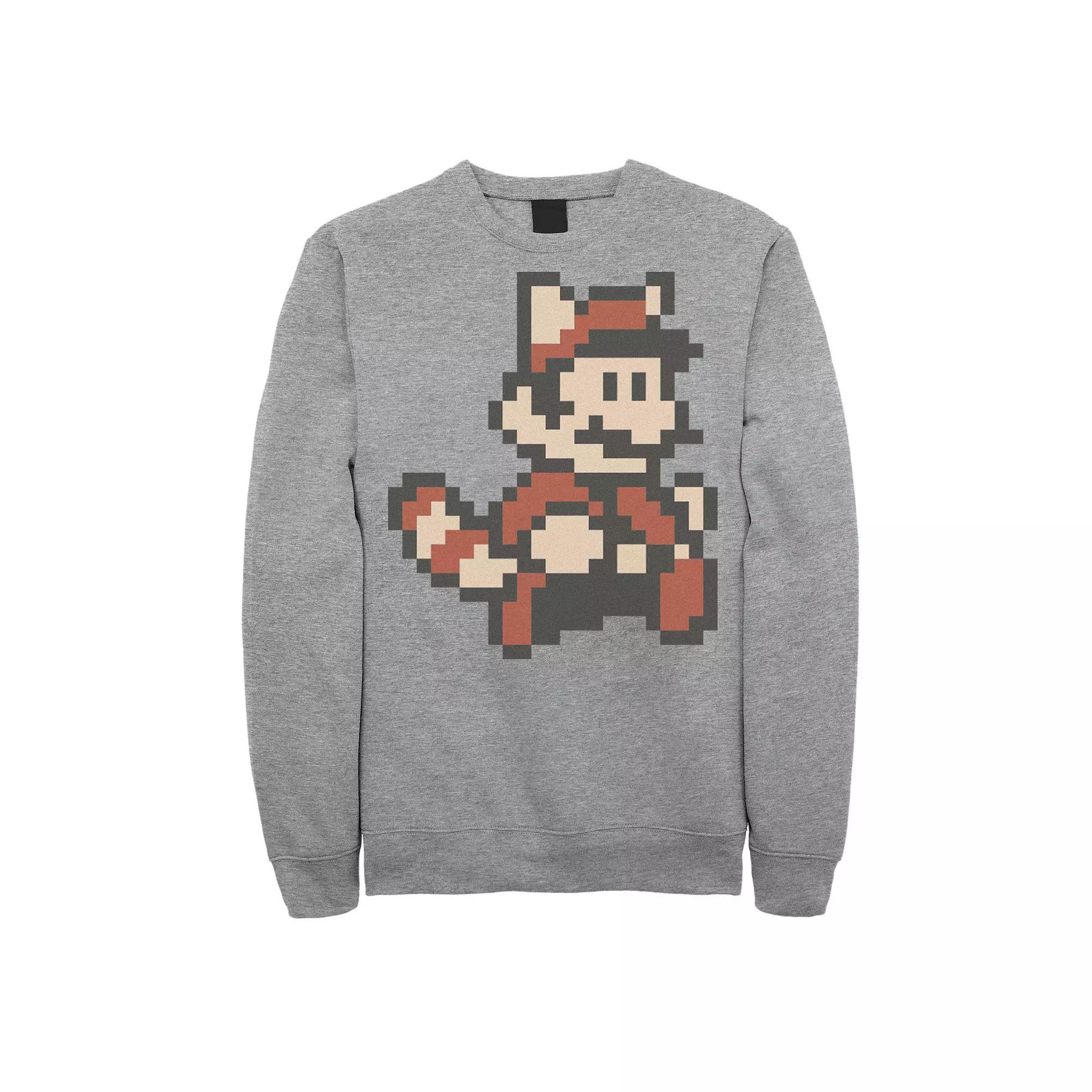 Men's Nintendo Super Mario 3 Flying Mario Sprite Sweatshirt, Size: Medium, White Product Image