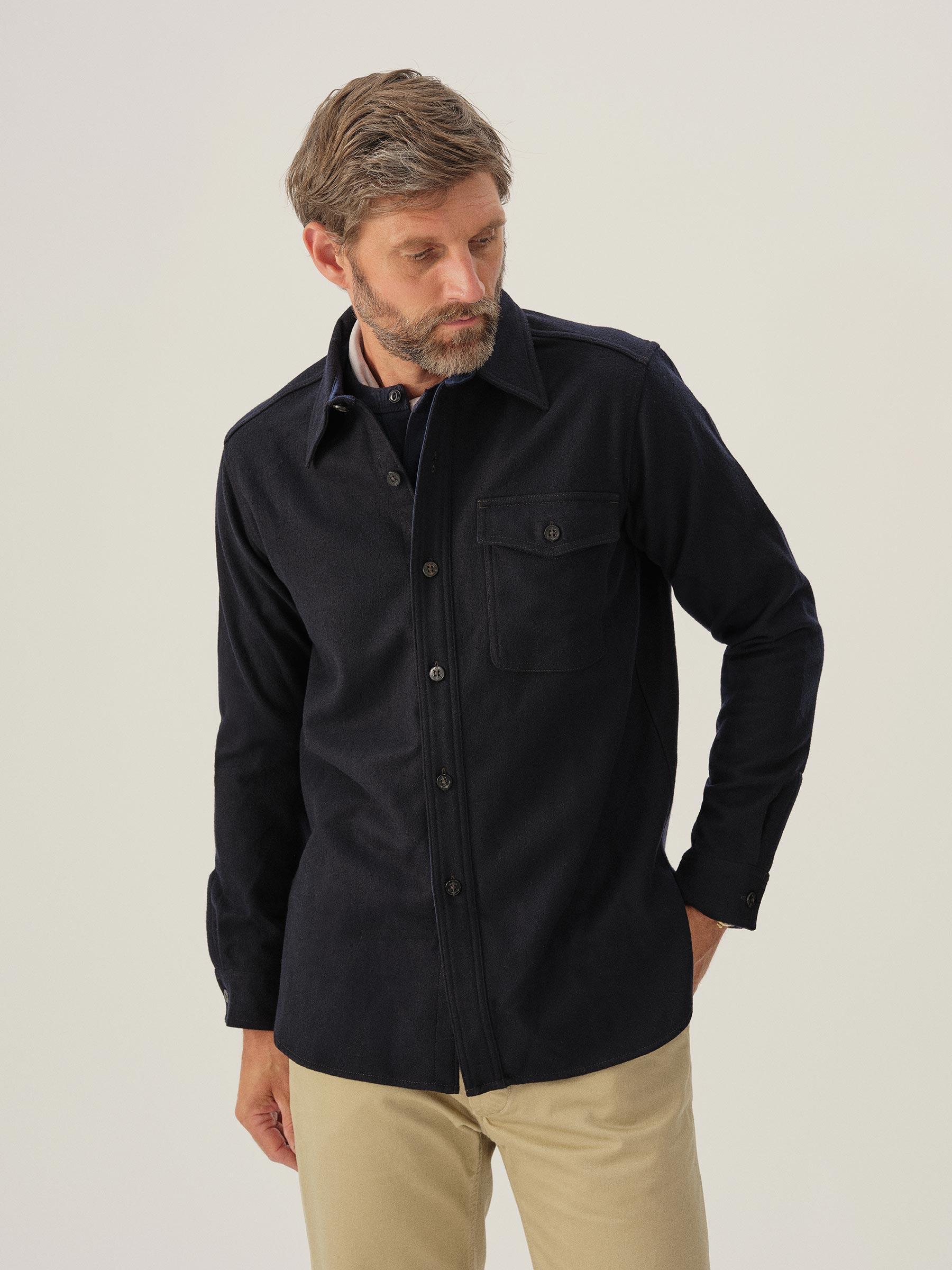 Midnight Felted Flannel Cpo Shirt Product Image